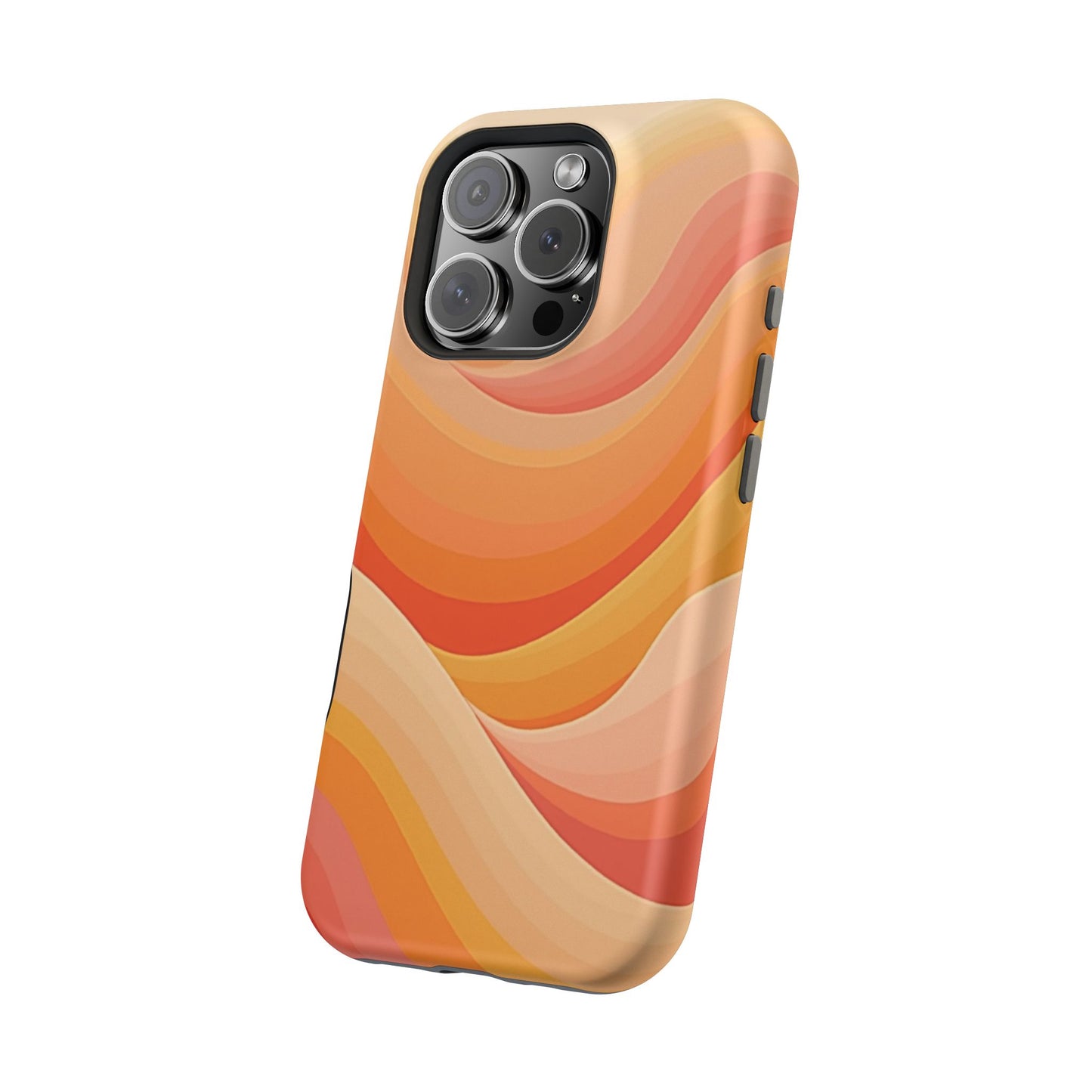 Retro Wave Phone Case - 70s Inspired Aesthetic | Orange Gradient iPhone Case | Gifts for Her | Vintage Style Sun Design