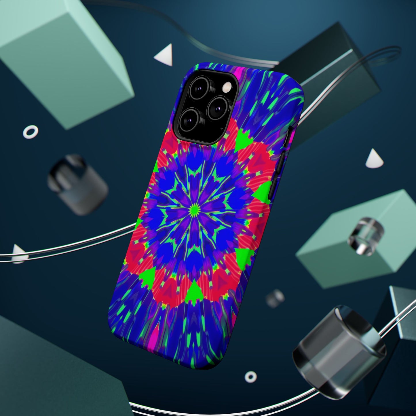 Neon Phone Case - Trippy iPhone Case, Rave Gift Idea, Aesthetic Y2K Accessory