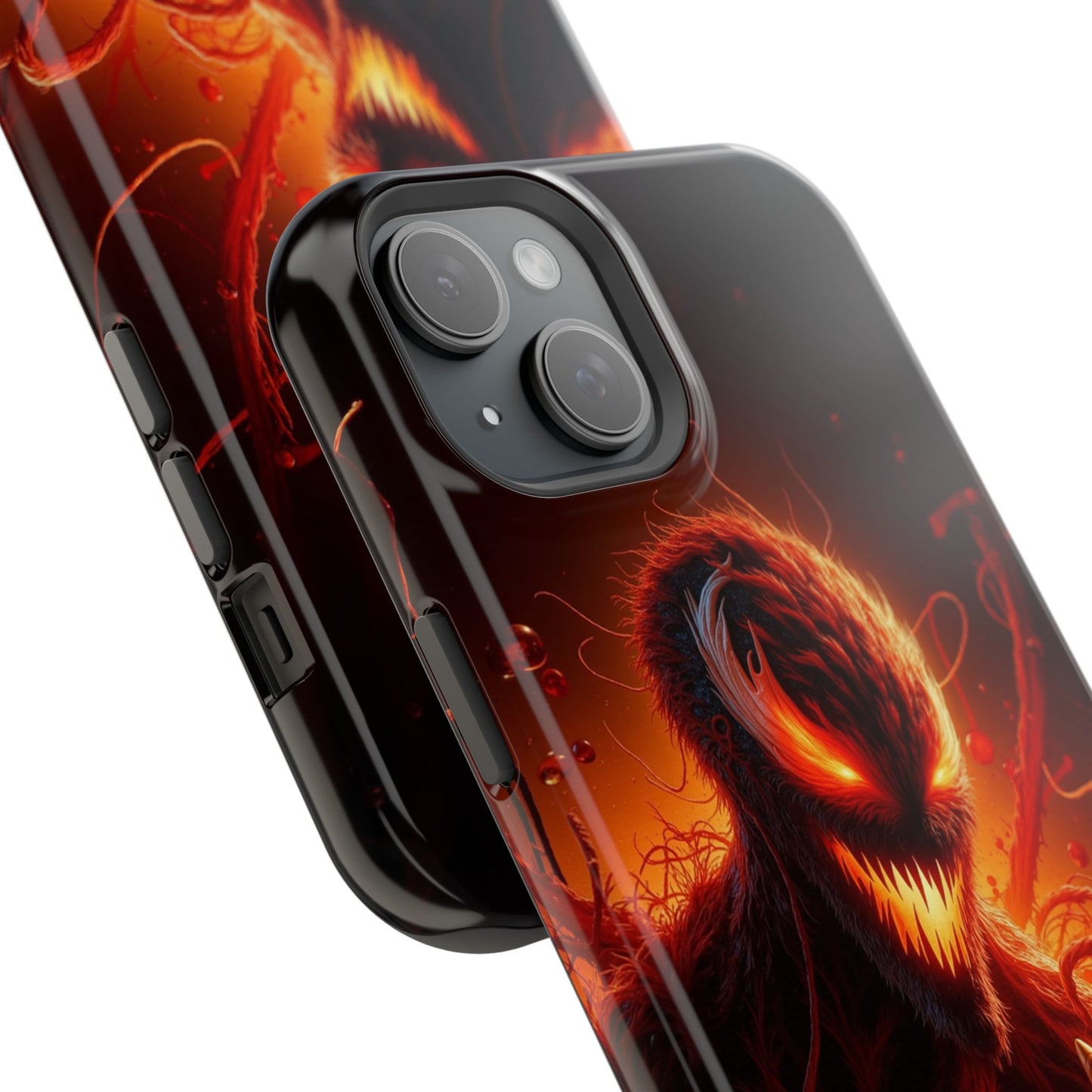 Fiery Alien Phone Case - Aesthetic iPhone Case | Sci-Fi Art Design | Gifts for Him | Unique Phone Accessories