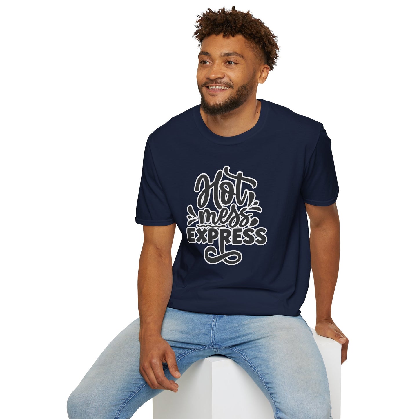 "Hot Mess Express" Funny & Bold T-Shirt β Ironic Confidence Tee for Chaotic, Cool, and Unapologetically You