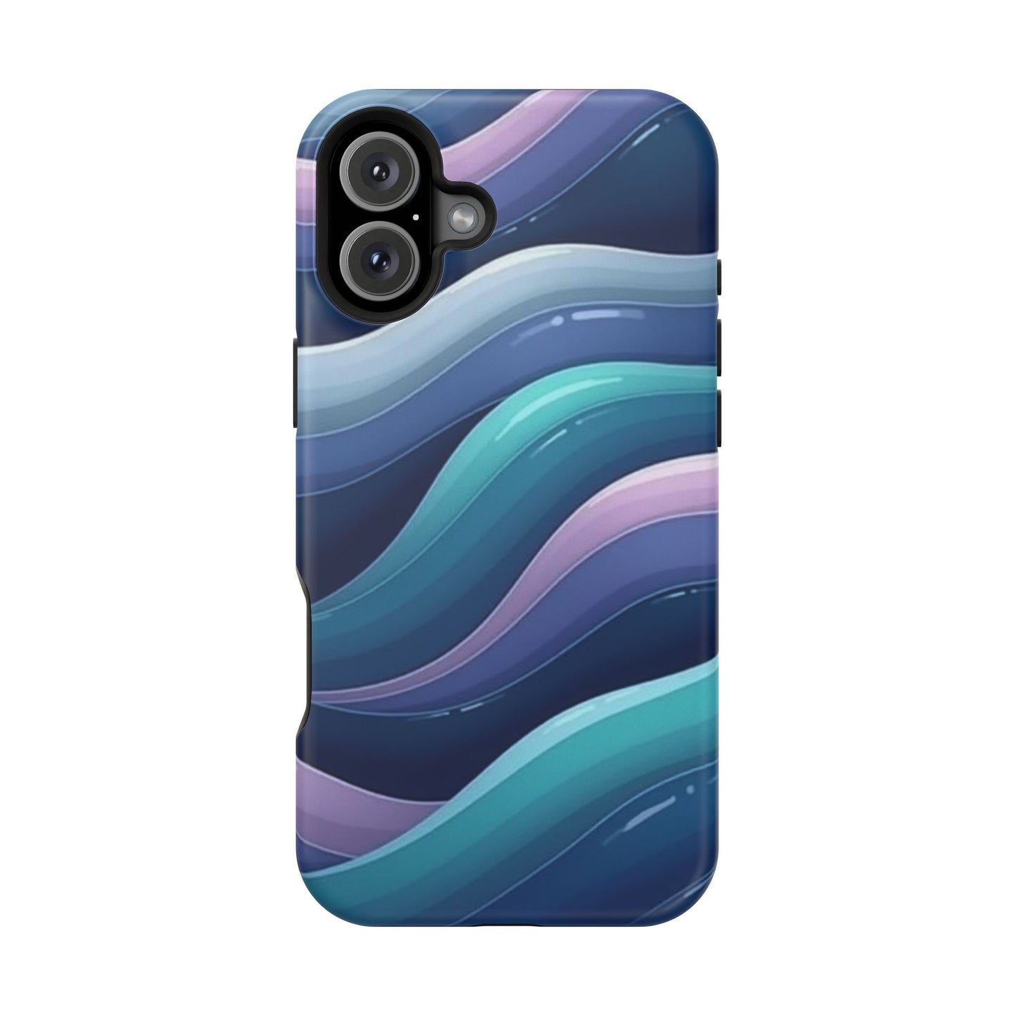 Blue Wave Phone Case - Aesthetic iPhone Case | Dark Moody Gradient Design | Gifts for Her | Unique Art Print