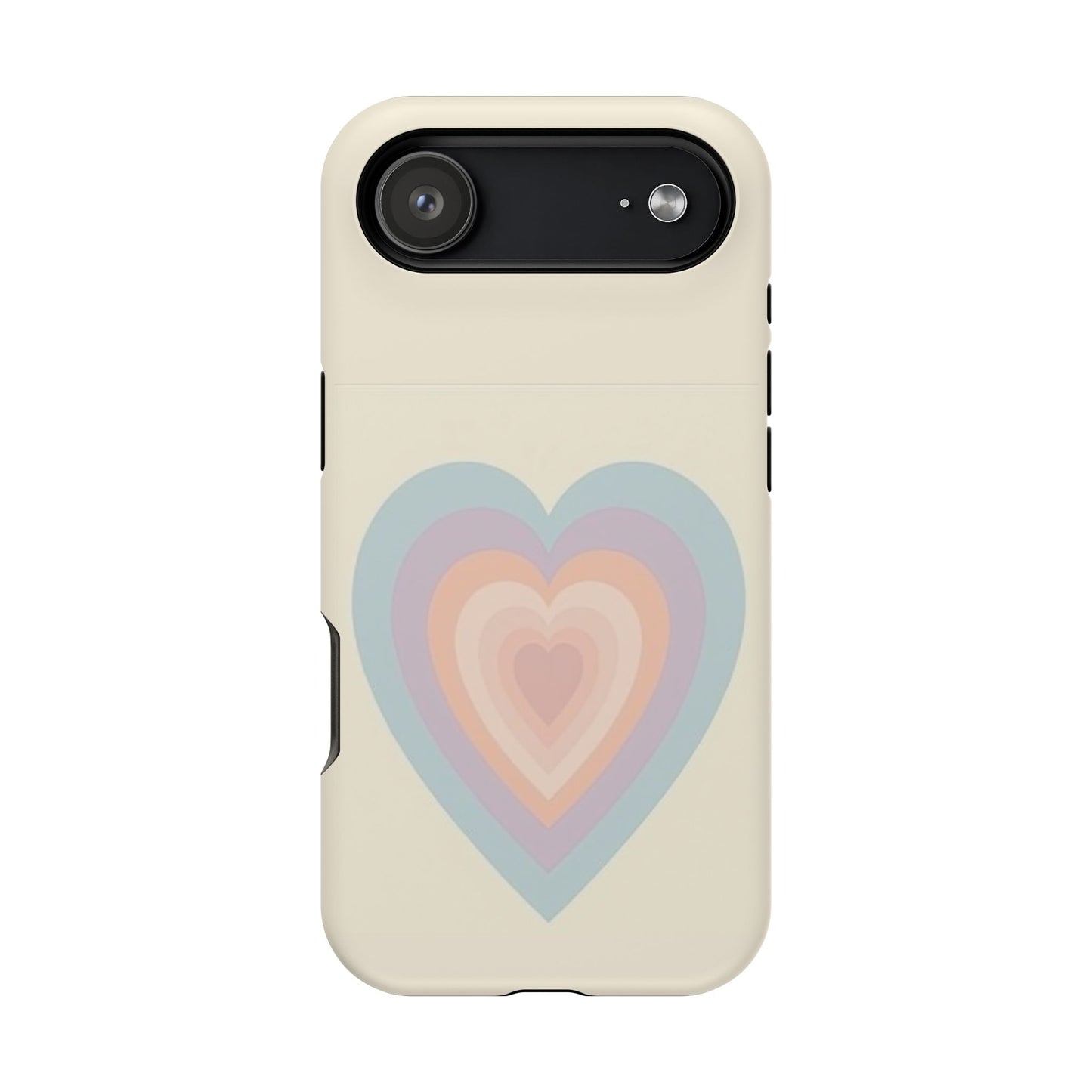 Pastel Heart iPhone Case - Retro Aesthetic Y2K Gift - Cute Phone Accessories