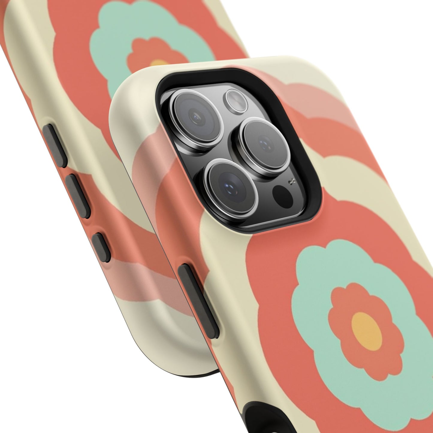 Cute Flower Phone Case - Pastel Aesthetic iPhone Case, Kawaii Gift Idea, Retro Floral Design