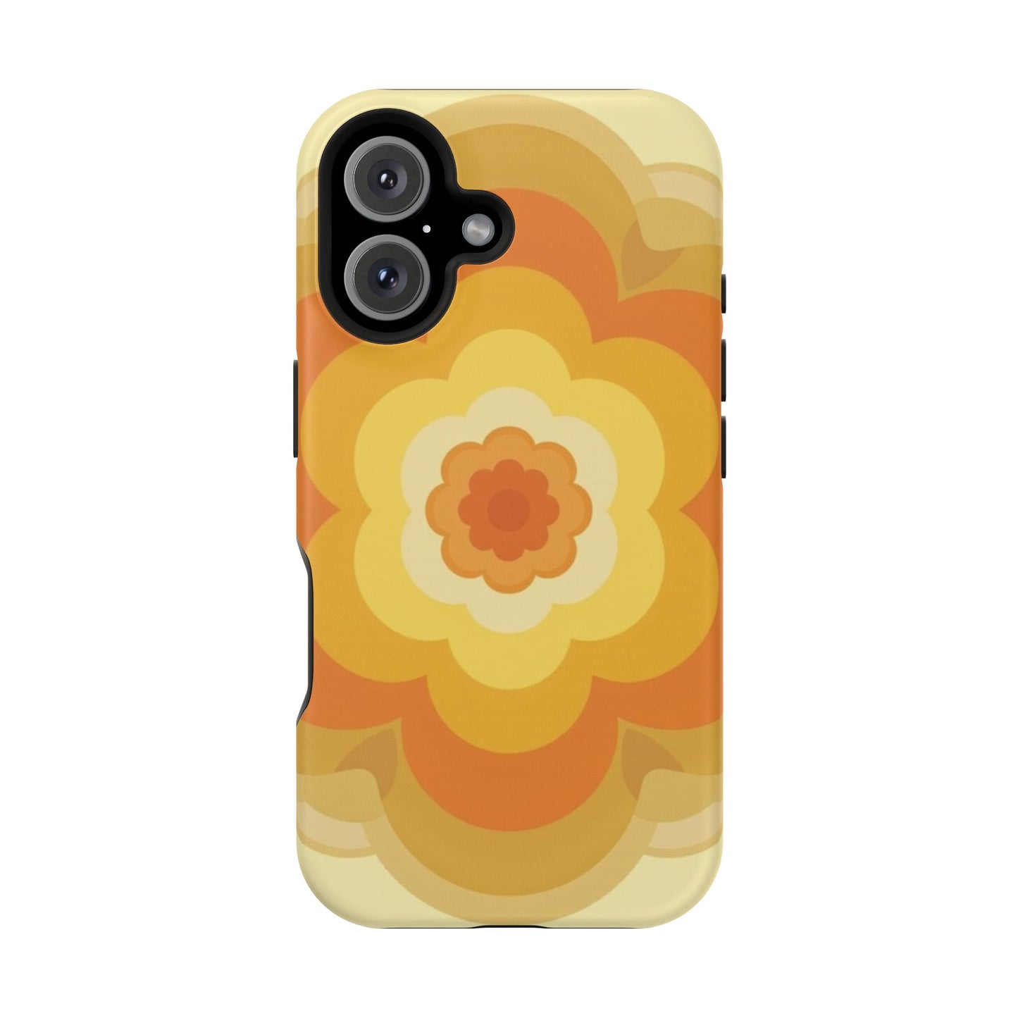 Vintage Floral iPhone Case - 70s Retro Flower Design, Groovy Aesthetic Gift Idea