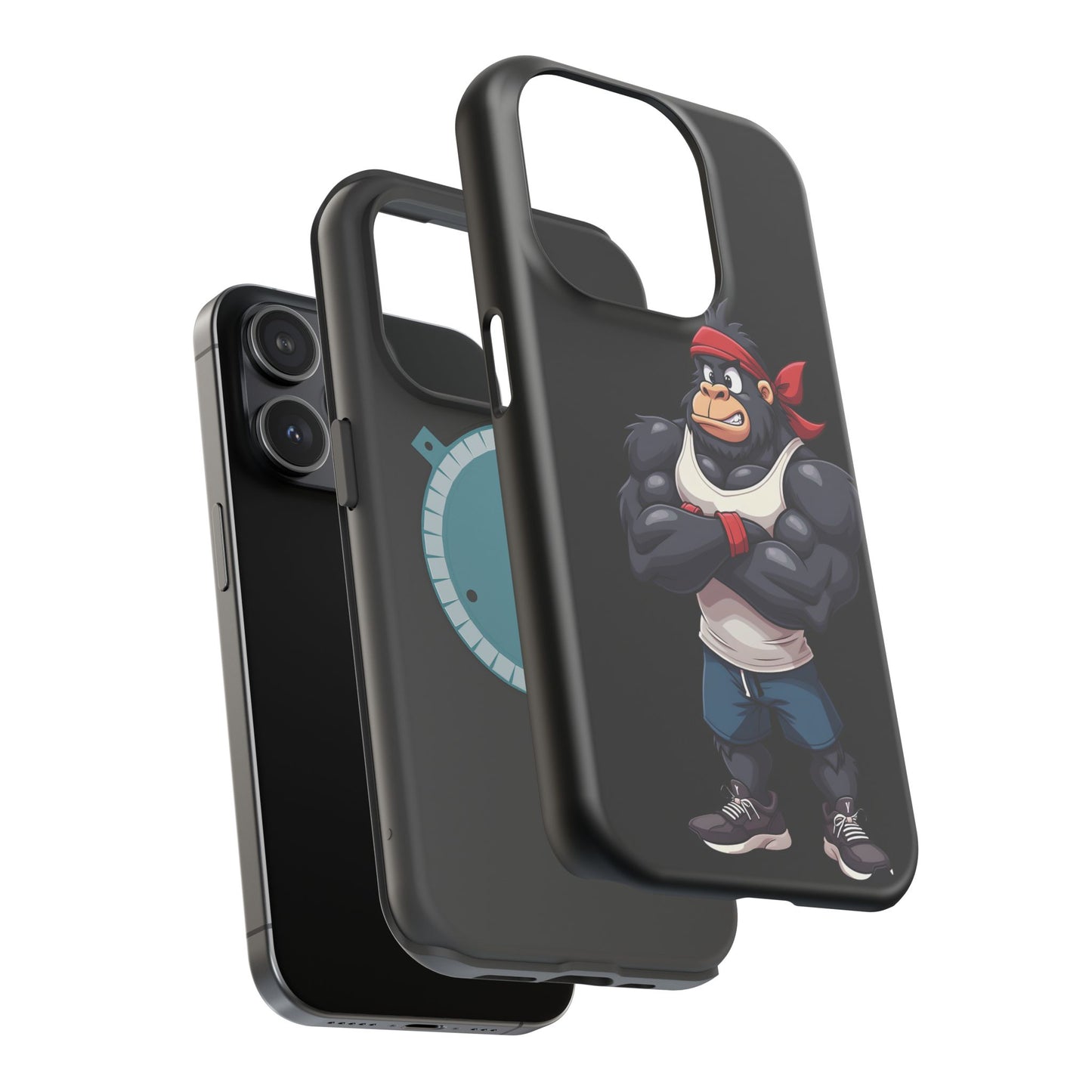 Red Band Gym Gorilla Phone Case β Fierce Style Meets Tough Protection