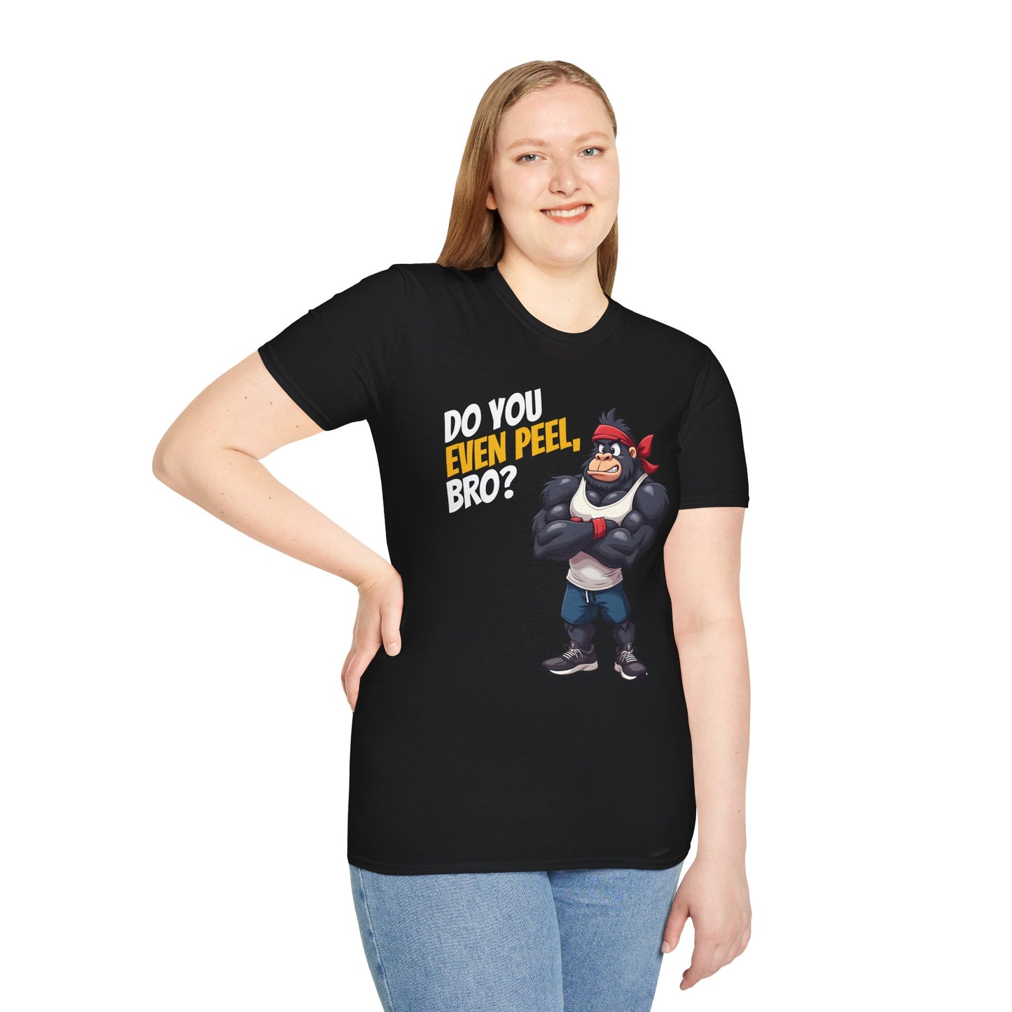 Do You Even Peel, Bro? β Funny Gym Gorilla T-Shirt