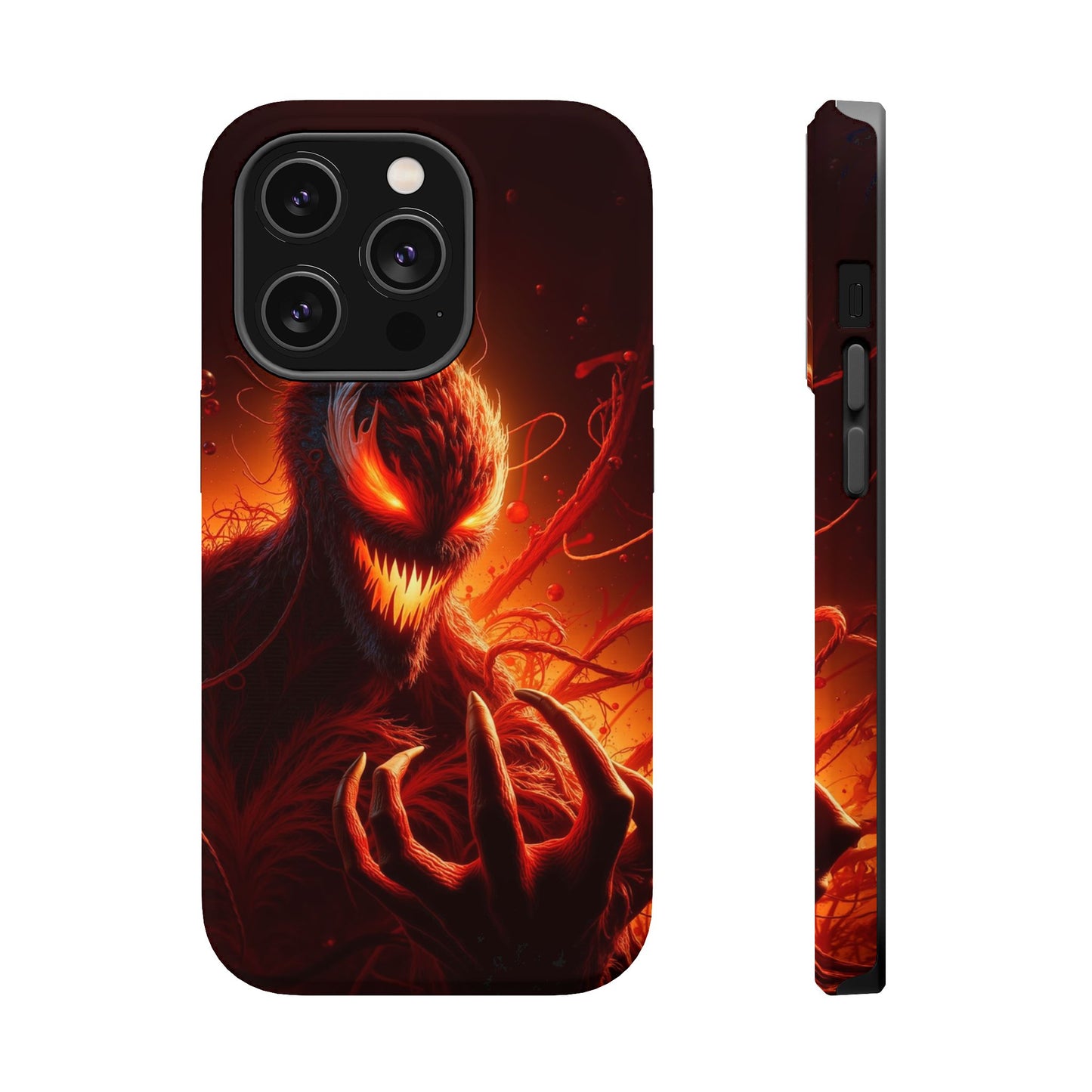 Fiery Alien Phone Case - Aesthetic iPhone Case | Sci-Fi Art Design | Gifts for Him | Unique Phone Accessories