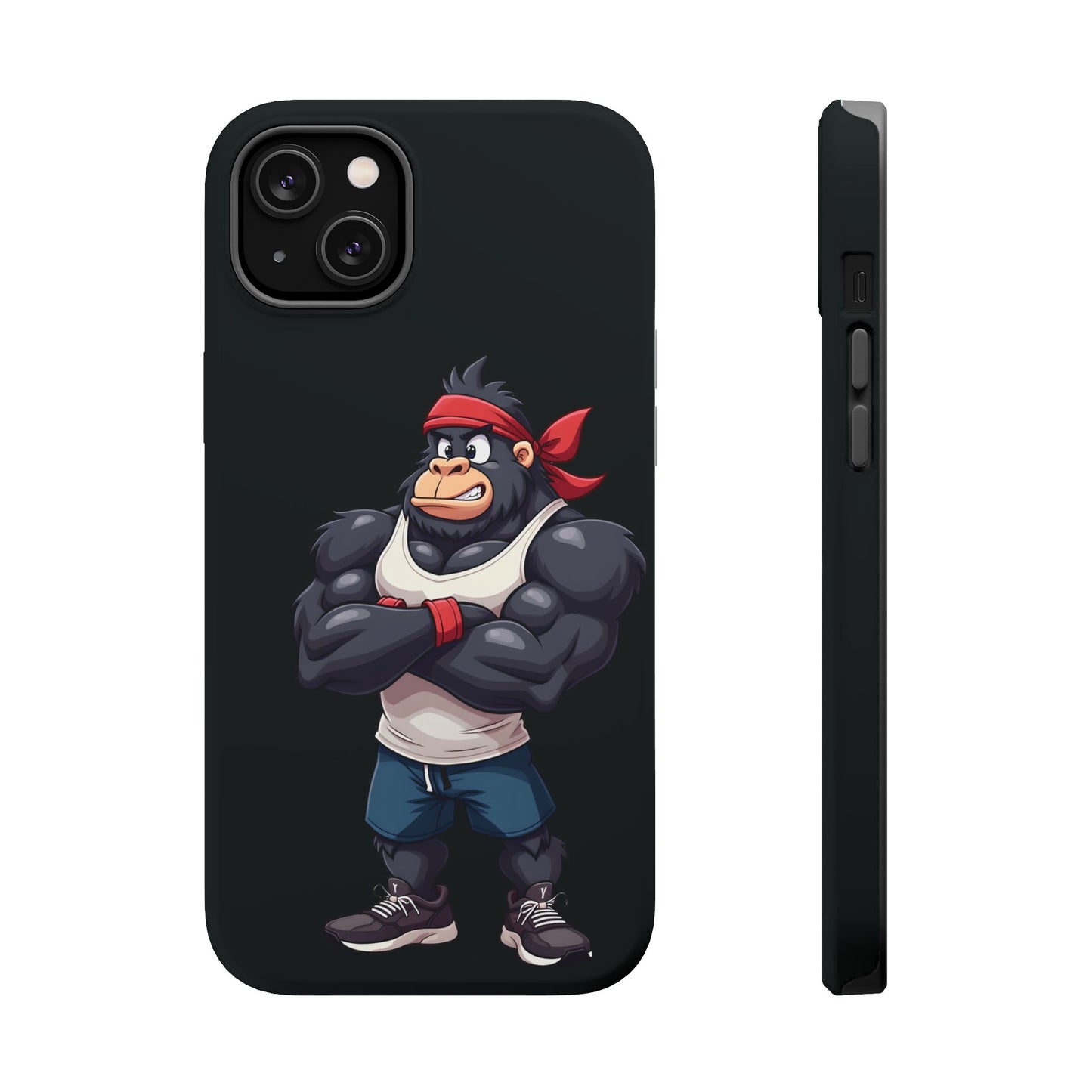 Red Band Gym Gorilla Phone Case β Fierce Style Meets Tough Protection