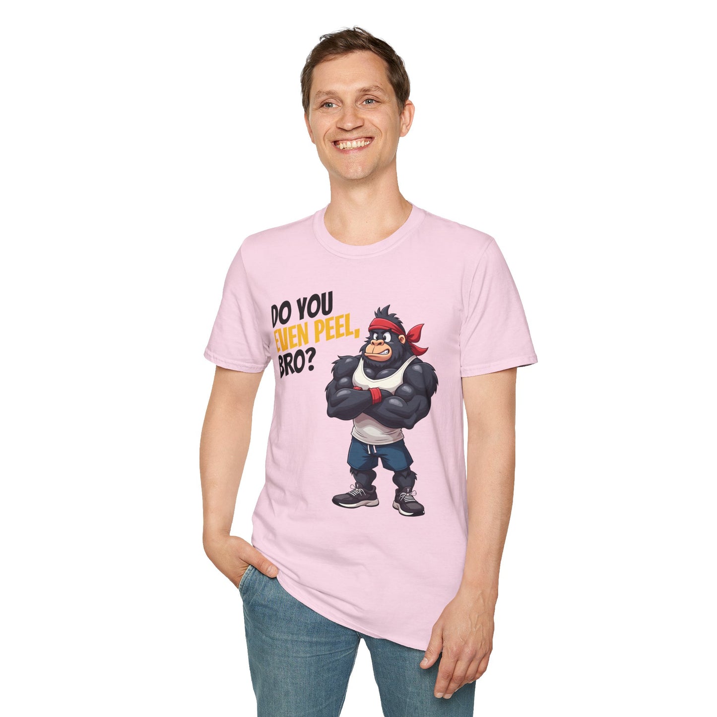 Do You Even Peel, Bro? β Funny Gym Gorilla T-Shirt