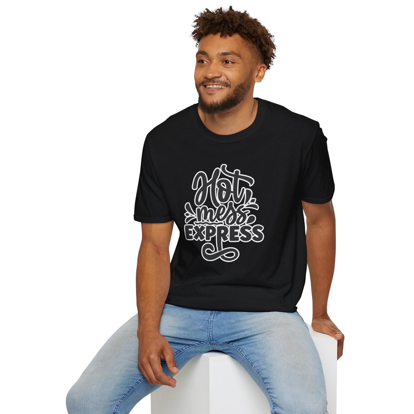 "Hot Mess Express" Funny & Bold T-Shirt β Ironic Confidence Tee for Chaotic, Cool, and Unapologetically You