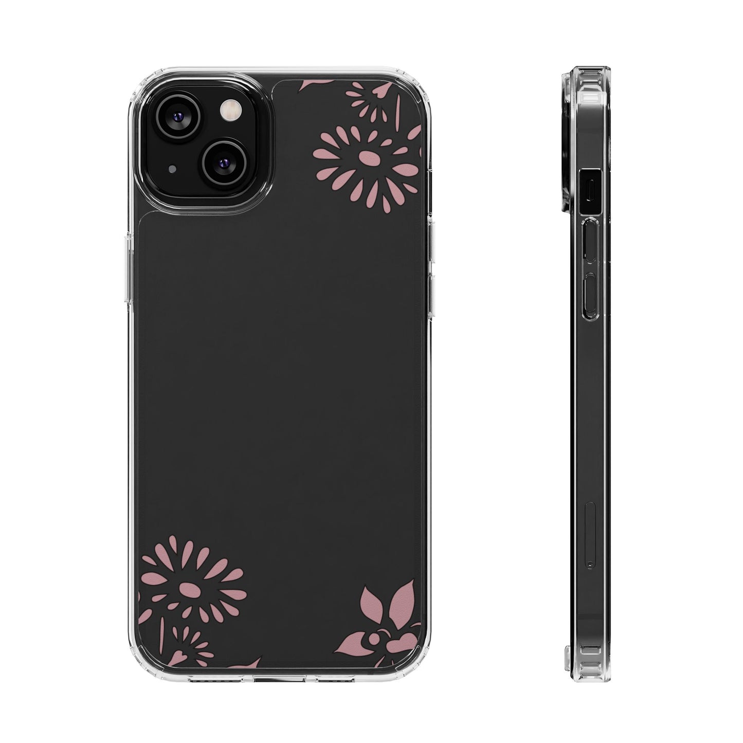 Elegant Floral Clear Phone Case β Minimalist Chic Protection