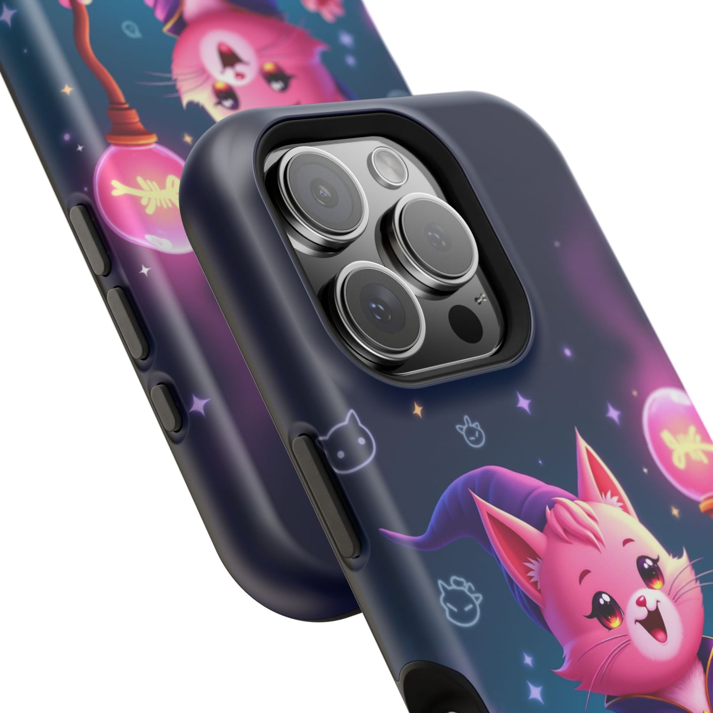 Magical Cat Sorcerer iPhone Case - Cute Fantasy Gift for Cat Lovers