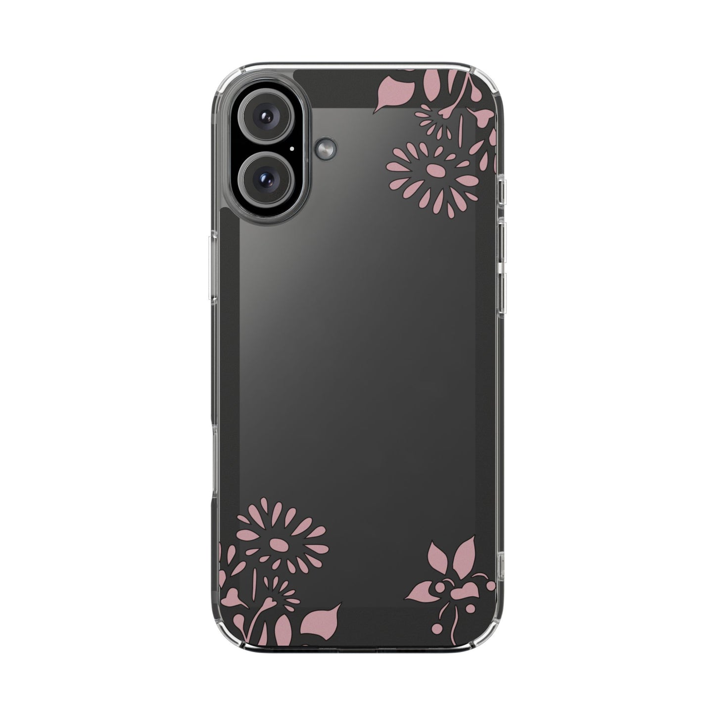 Elegant Floral Clear Phone Case β Minimalist Chic Protection