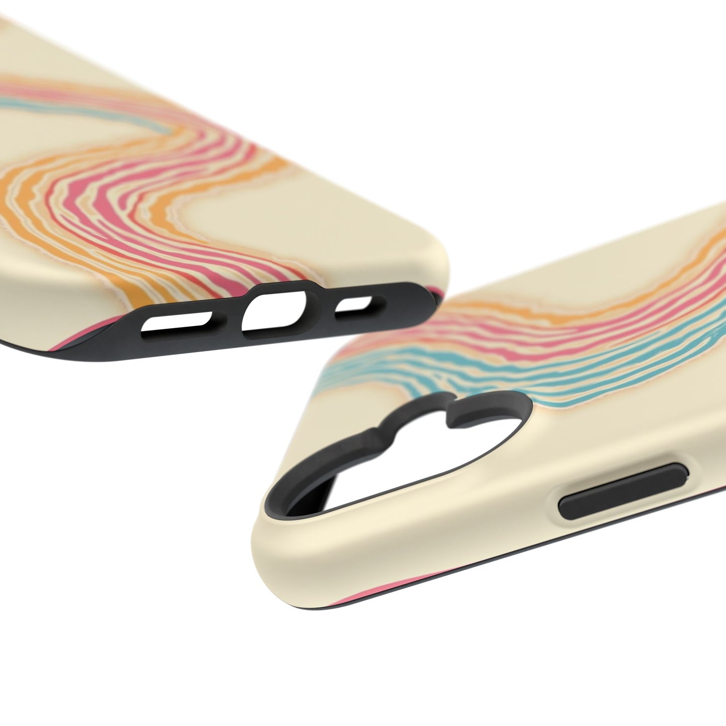 Abstract Flow Phone Case - Pastel Streamline Design