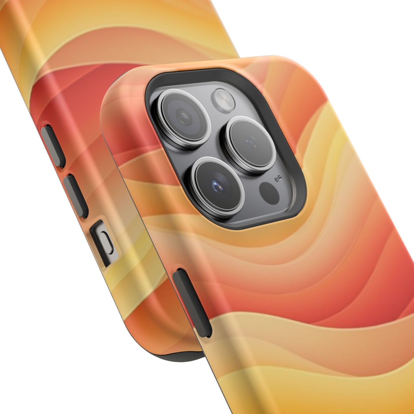 Sunset Wave Phone Case - Aesthetic Orange iPhone Case, Golden Hour Gift Idea, Trendy Beach Vibes