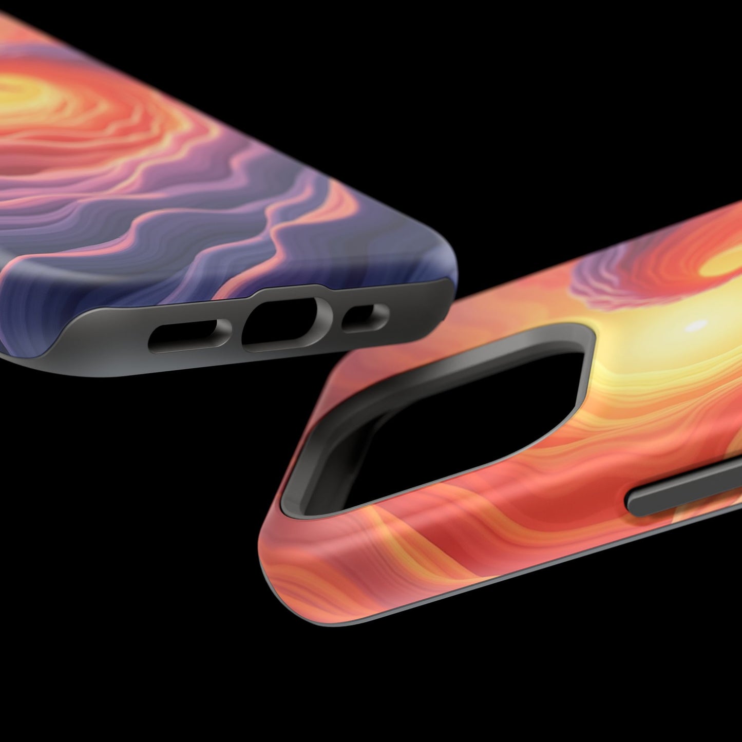 Sunburst Wave iPhone Case - Ocean Sunset Design, Aesthetic Beach Gift Idea