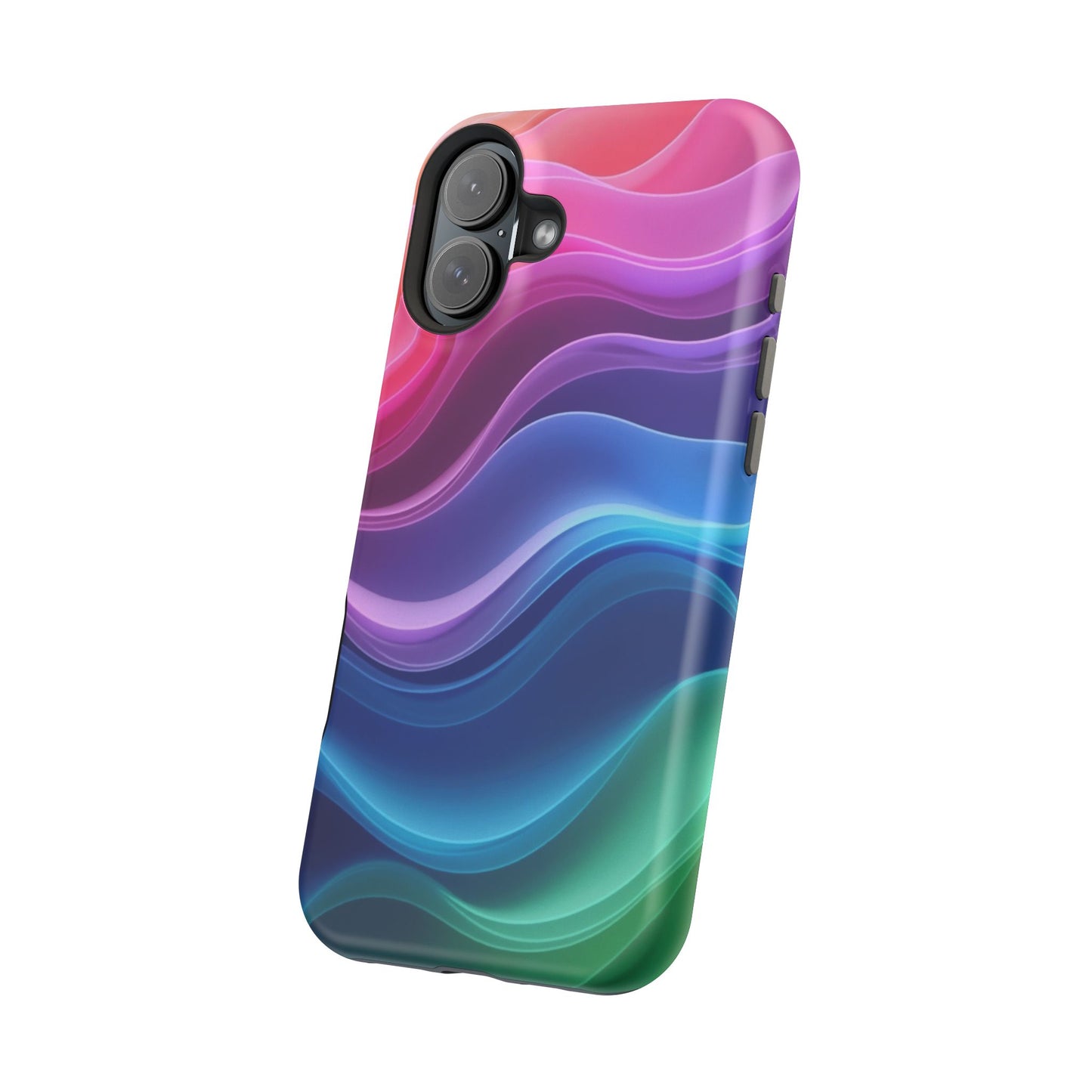 Pastel Wave Phone Case - Aesthetic iPhone Case | Lavender & Blue Gradient Design | Gifts for Her | Unique Art Print