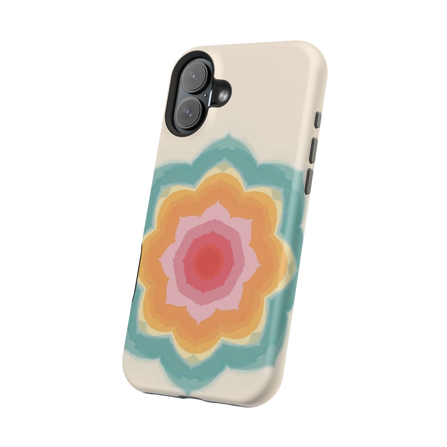 Floral Bloom iPhone Case - Retro Flower Power Design, Aesthetic Gift Idea