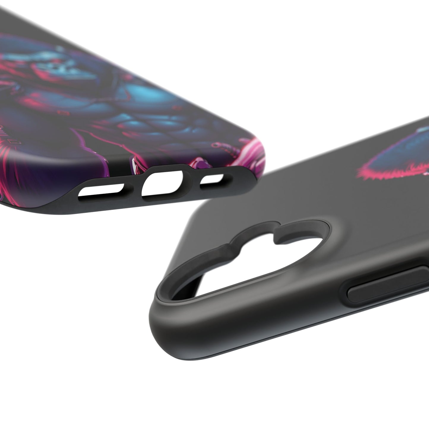 Cyber Primal Phone Case – Neon Power, Gorilla Strength