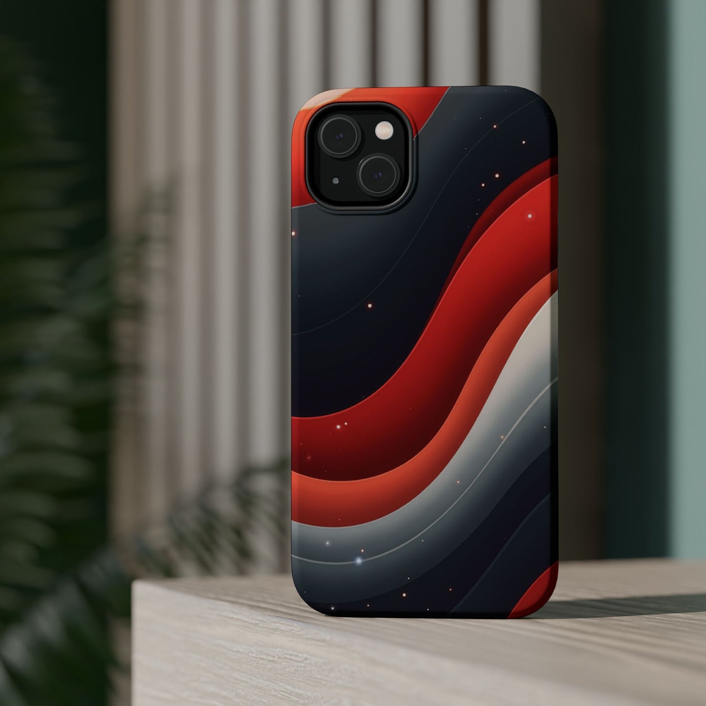 Celestial Waves iPhone Case - Galaxy Space Design, Aesthetic Gift Idea