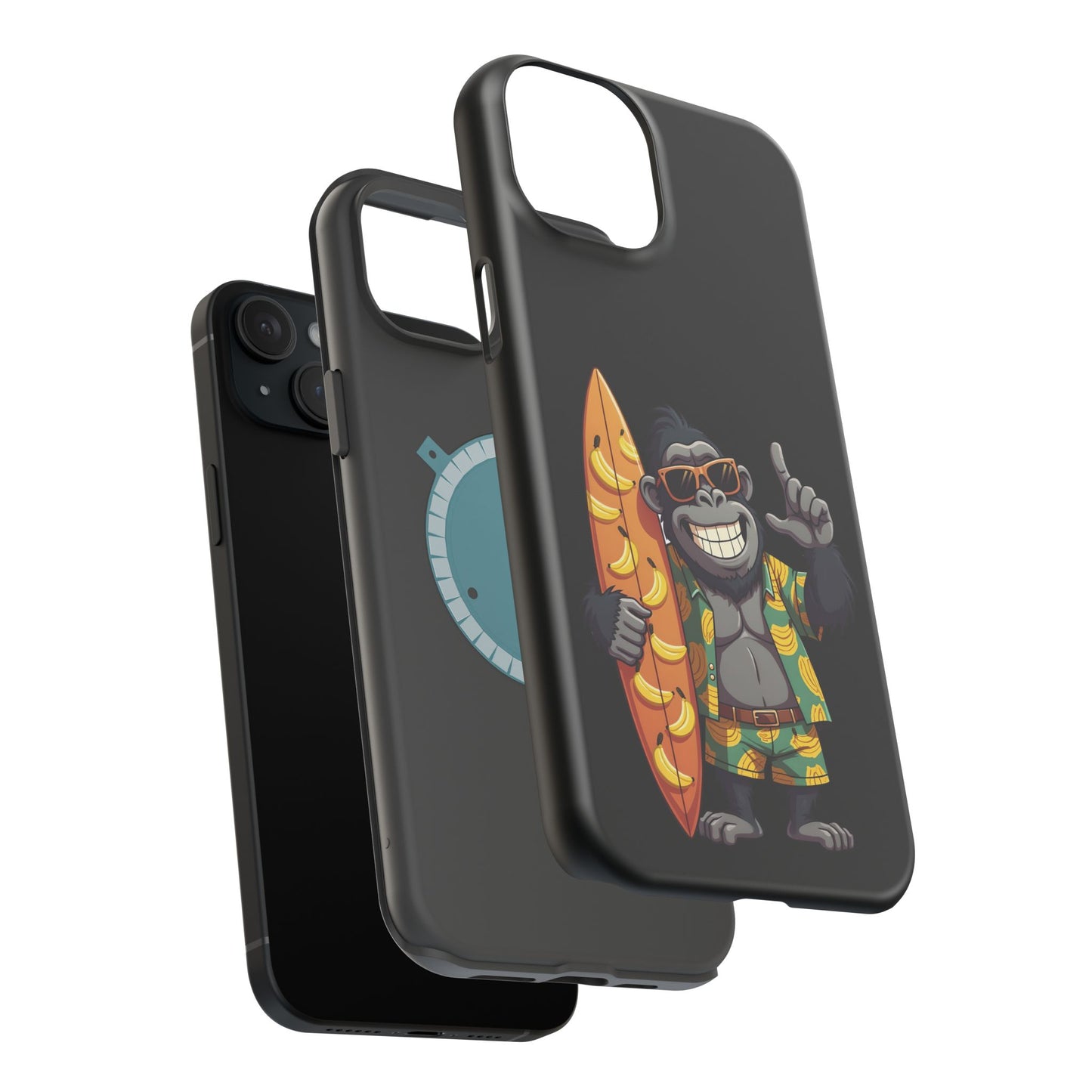 Banana Vibes Surf Gorilla Phone Case β Tropical Chill Meets Jungle Fun