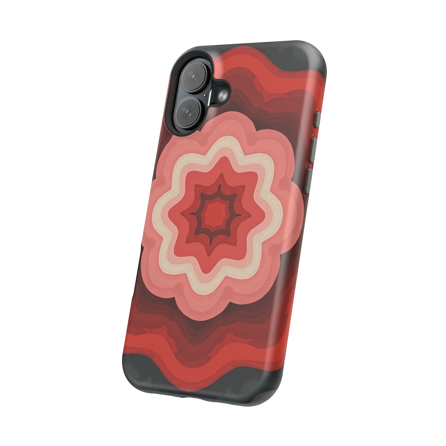 Retro Flower Phone Case - Aesthetic iPhone Case, 70s Inspired Gift, Groovy Pattern Design