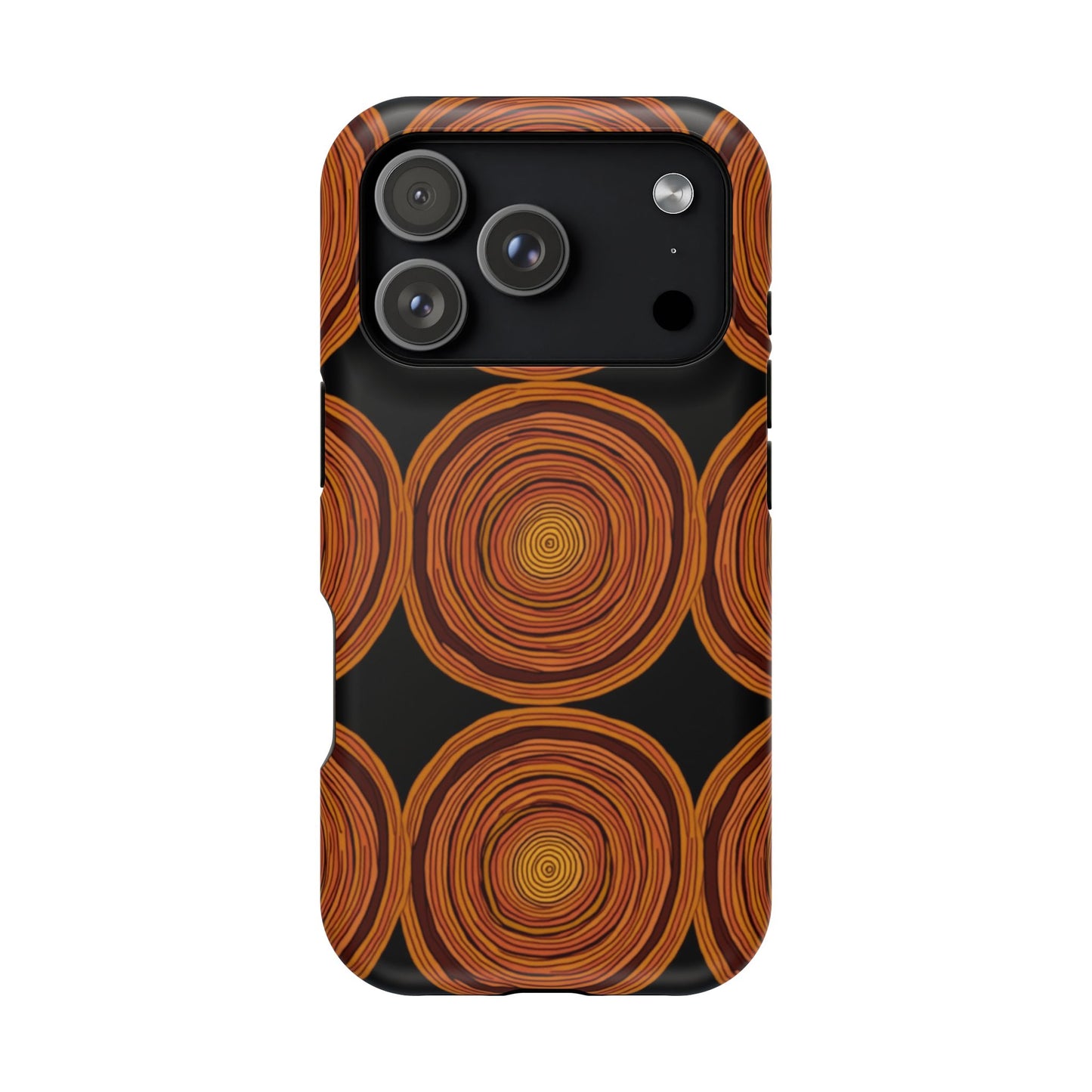 Rustic Swirl iPhone Case - Boho Wood Grain Pattern - Aesthetic Phone Accessories
