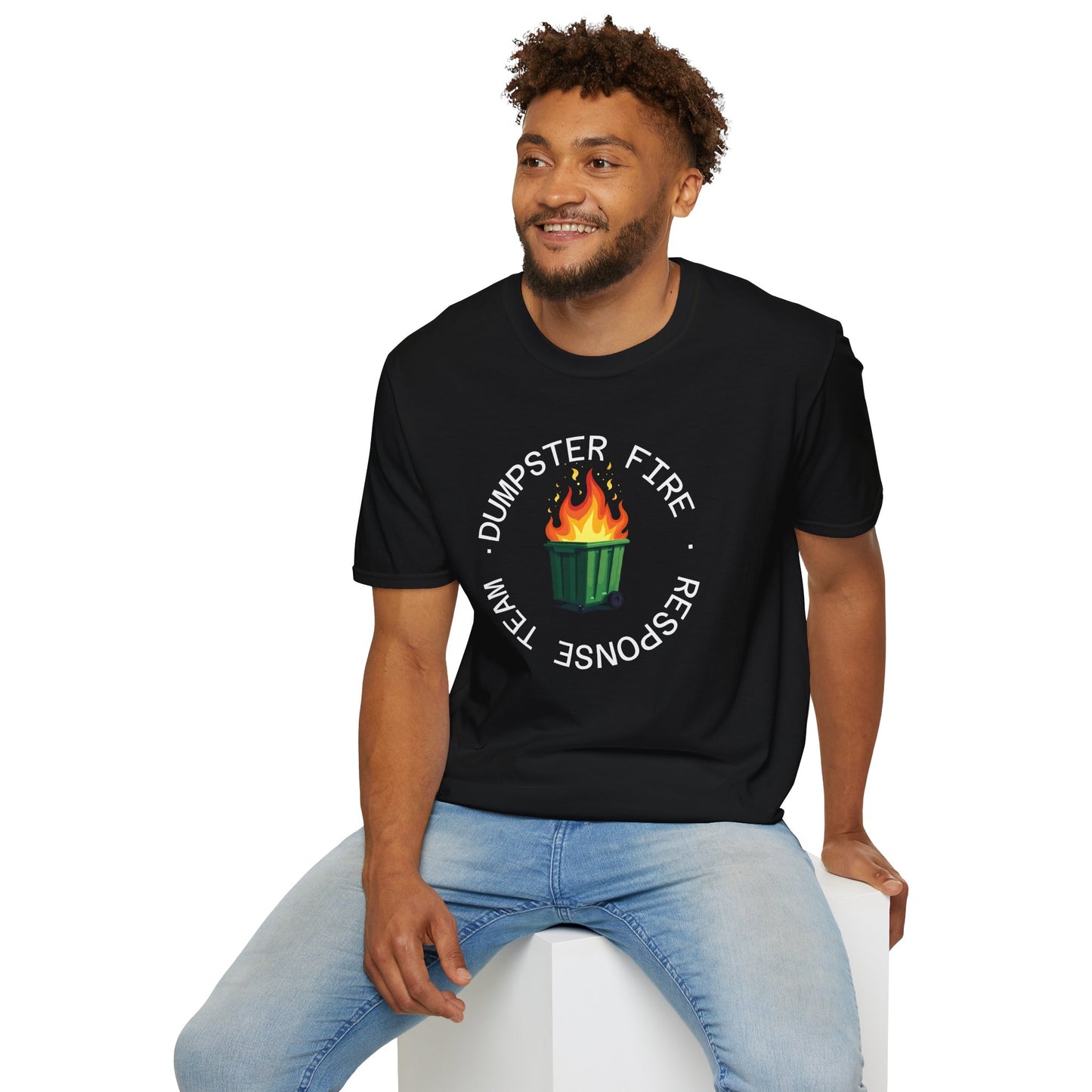 Funny Dumpster Fire Response Team T-Shirt β Sarcastic & Witty Graphic Tee for Chaos Lovers, Ironic Humor Gift, Office & Casual Wear
