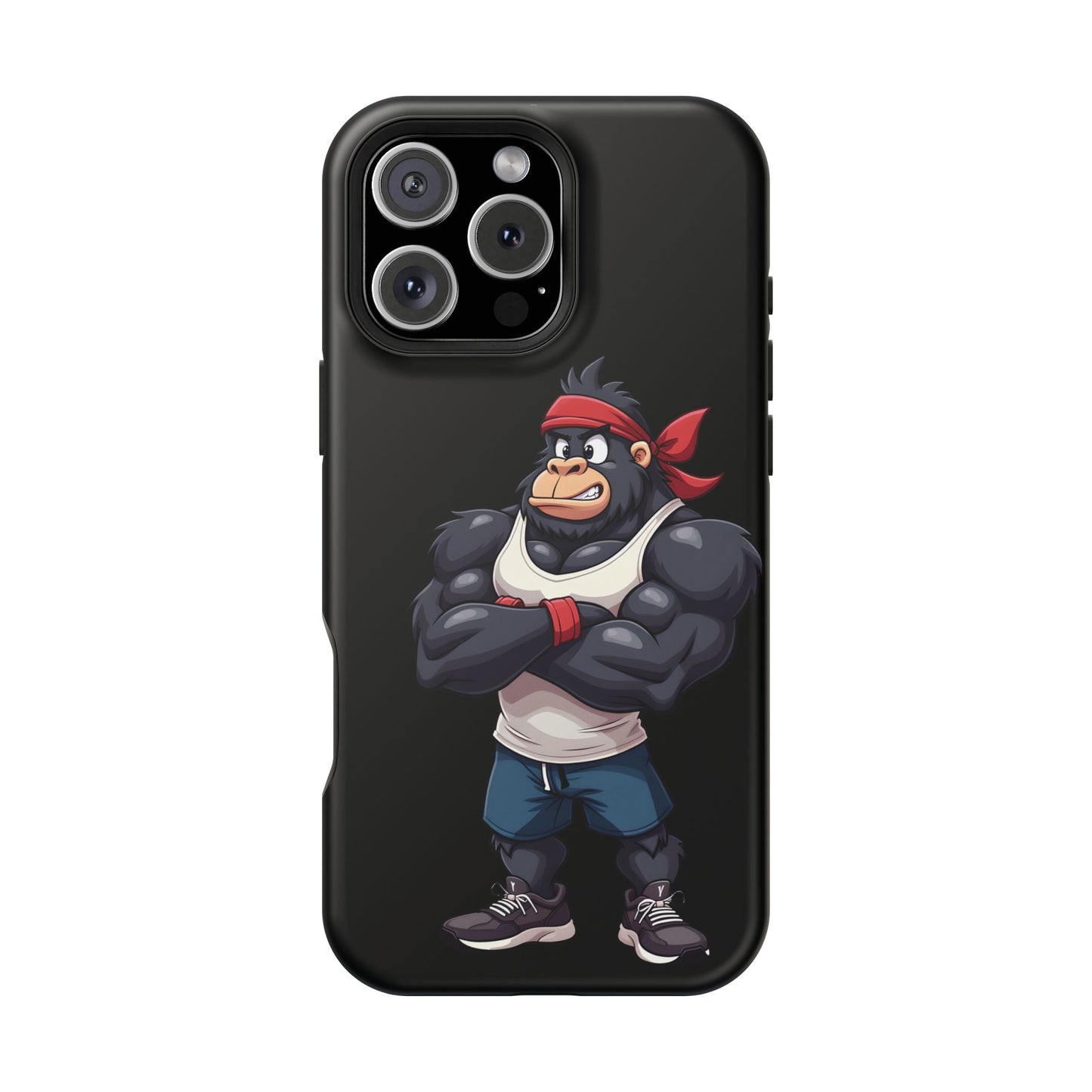Red Band Gym Gorilla Phone Case β Fierce Style Meets Tough Protection