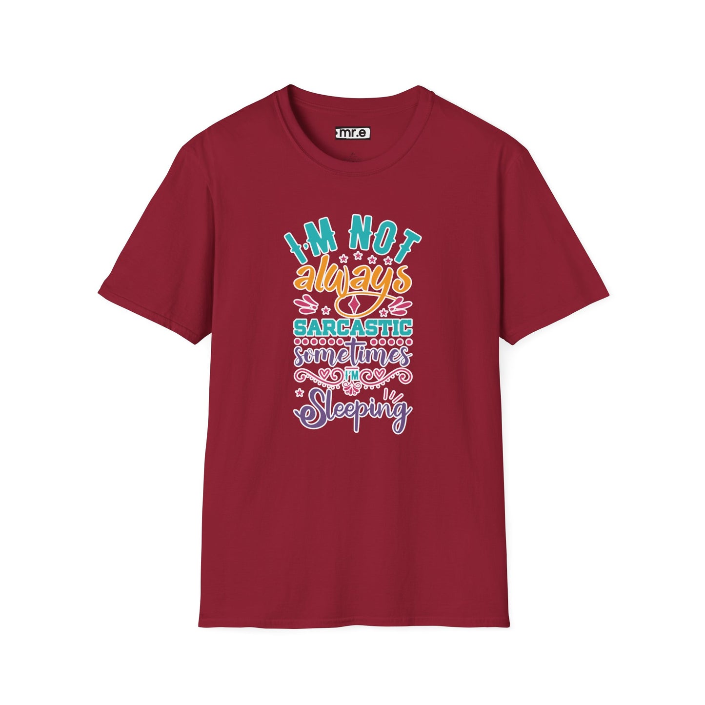 Funny Sarcastic Shirt - Sleepy Tee, Witty Graphic T-Shirt, Gift for Sarcastic People, Black Aesthetic Clothing
