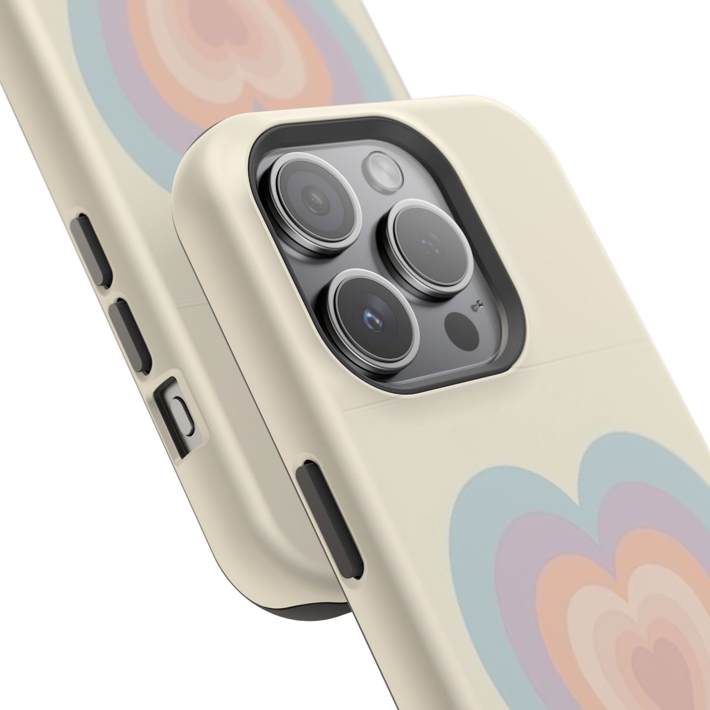 Pastel Heart iPhone Case - Retro Aesthetic Y2K Gift - Cute Phone Accessories
