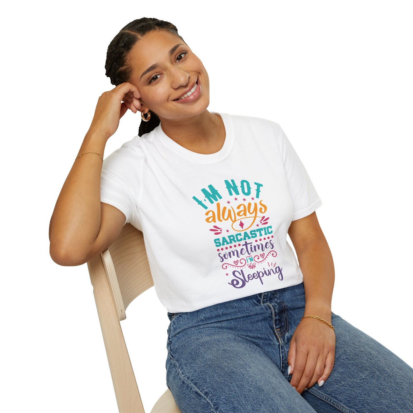 Funny Sarcastic Shirt - Sleepy Tee, Witty Graphic T-Shirt, Gift for Sarcastic People, Black Aesthetic Clothing