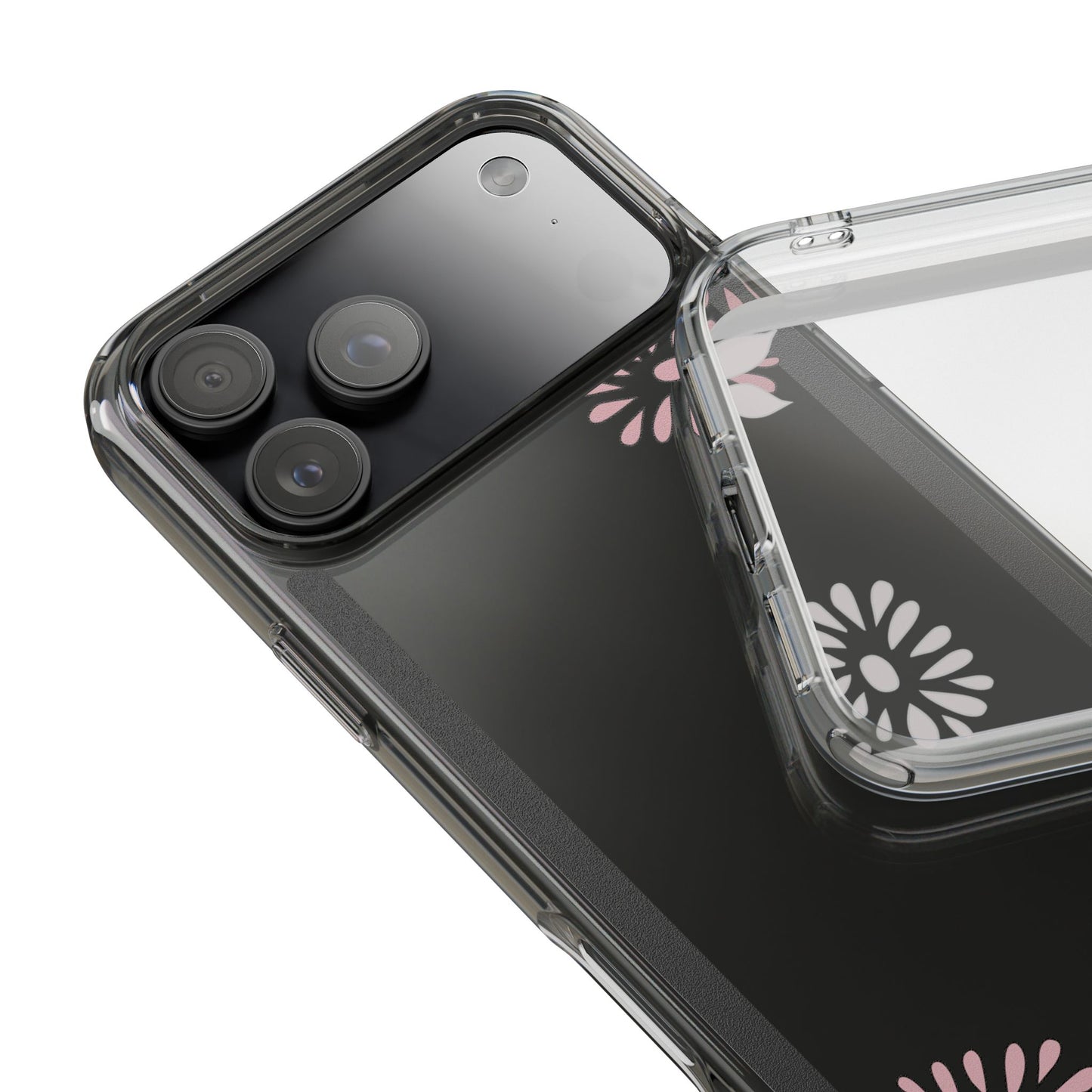 Elegant Floral Clear Phone Case β Minimalist Chic Protection