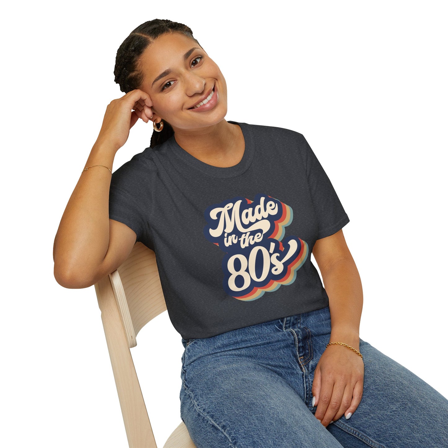 "Made in the 80s" T-Shirt β Retro Throwback Tee | Nostalgic 80s Fashion Graphic Shirt for Men & Women | Vintage Pop Culture Style