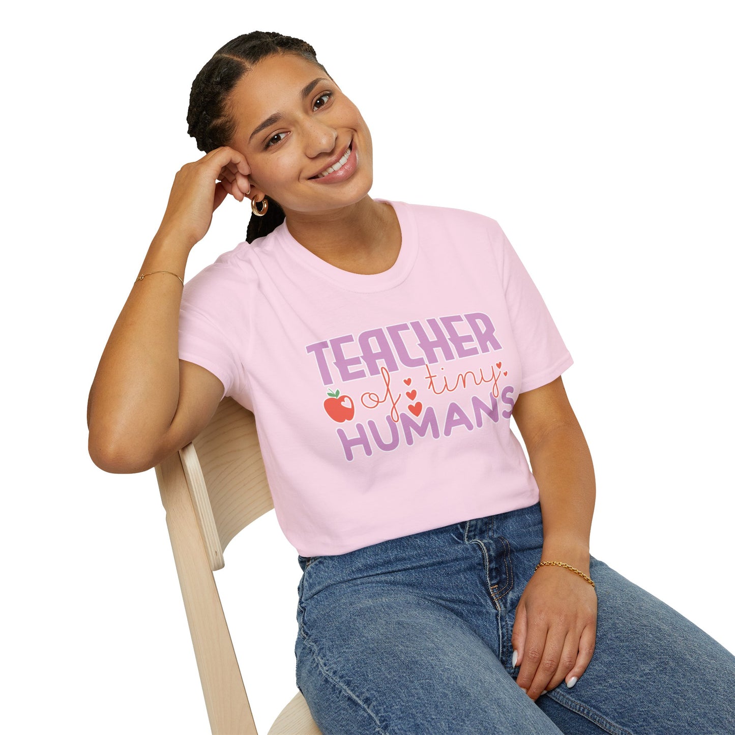 Teacher Appreciation Gift - “Teacher of Tiny Humans” Cute Tee, Preschool Teacher Shirt, Kindergarten Educator Gift