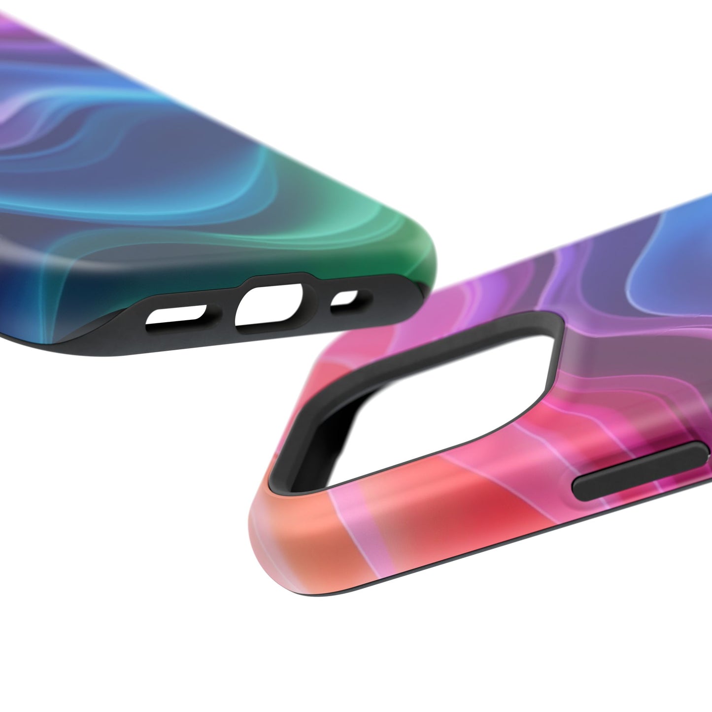 Pastel Wave Phone Case - Aesthetic iPhone Case | Lavender & Blue Gradient Design | Gifts for Her | Unique Art Print