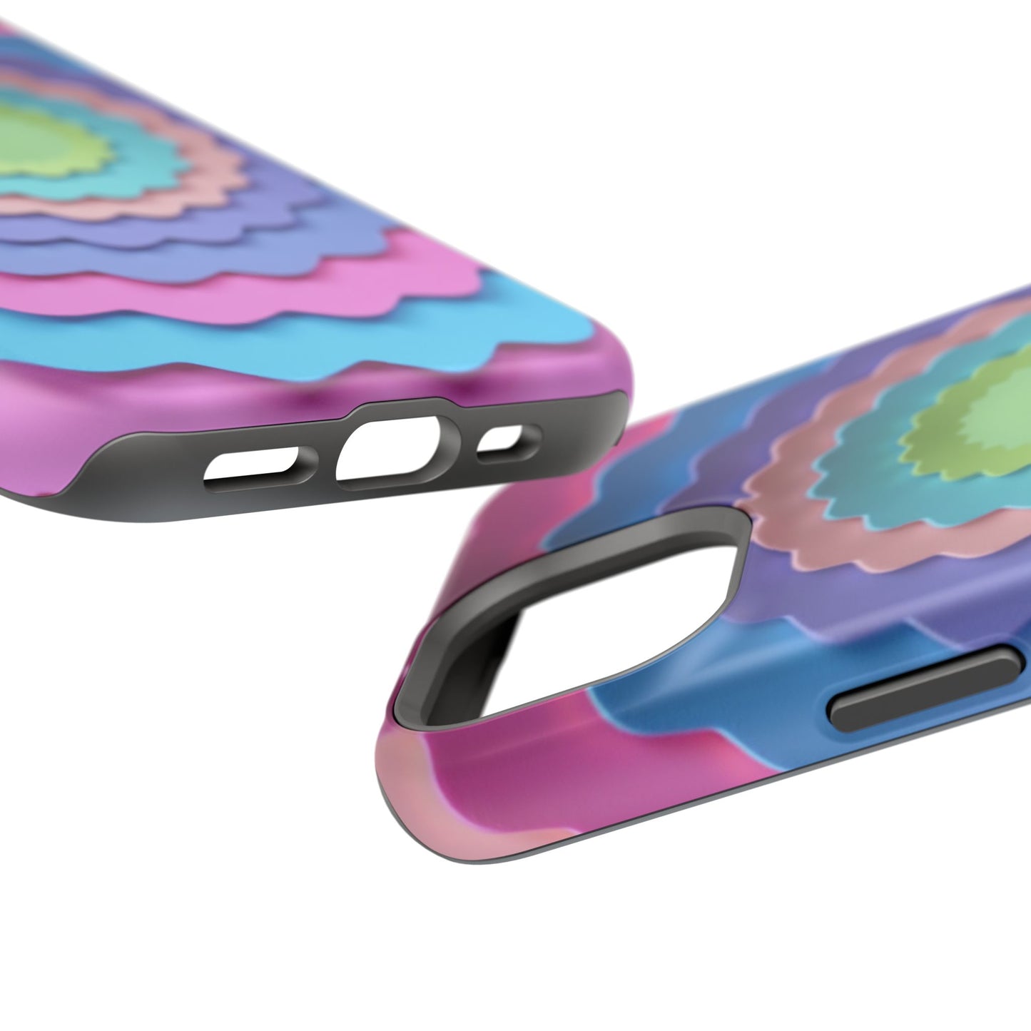 Layered Bloom iPhone Case - Pastel Flower Design, Cute Aesthetic Gift Idea