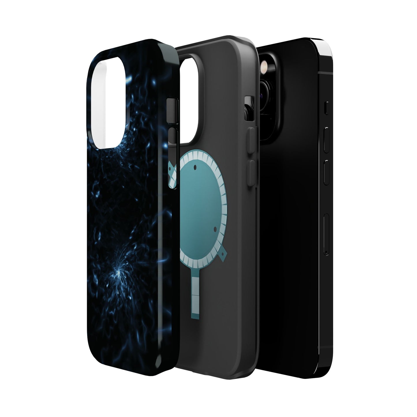Galaxy Phone Case - Aesthetic iPhone Case | Blue Abstract Energy Design | Gifts for Him/Her | Sci-Fi Tech Vibes