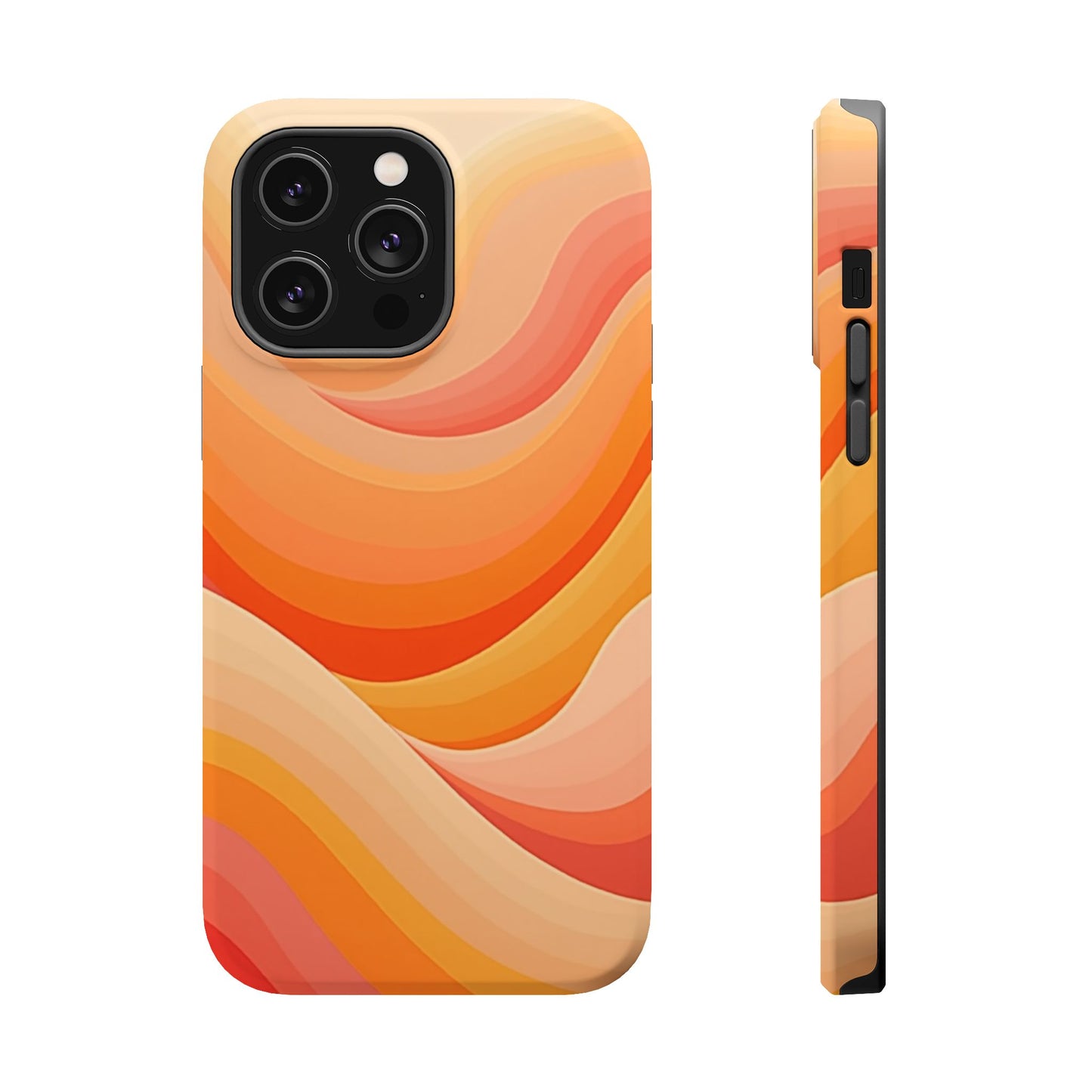 Retro Wave Phone Case - 70s Inspired Aesthetic | Orange Gradient iPhone Case | Gifts for Her | Vintage Style Sun Design