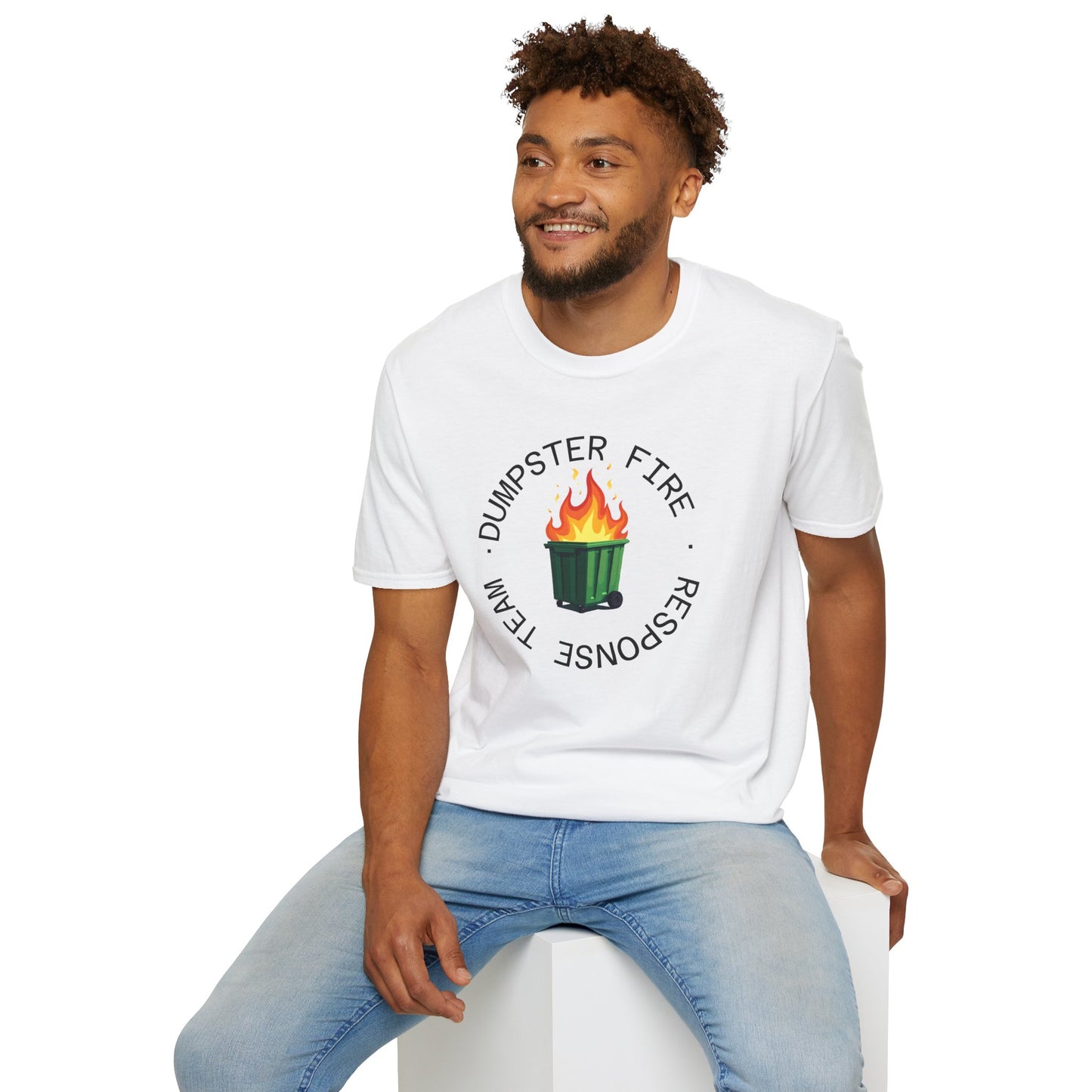 Funny Dumpster Fire Response Team T-Shirt β Sarcastic & Witty Graphic Tee for Chaos Lovers, Ironic Humor Gift, Office & Casual Wear