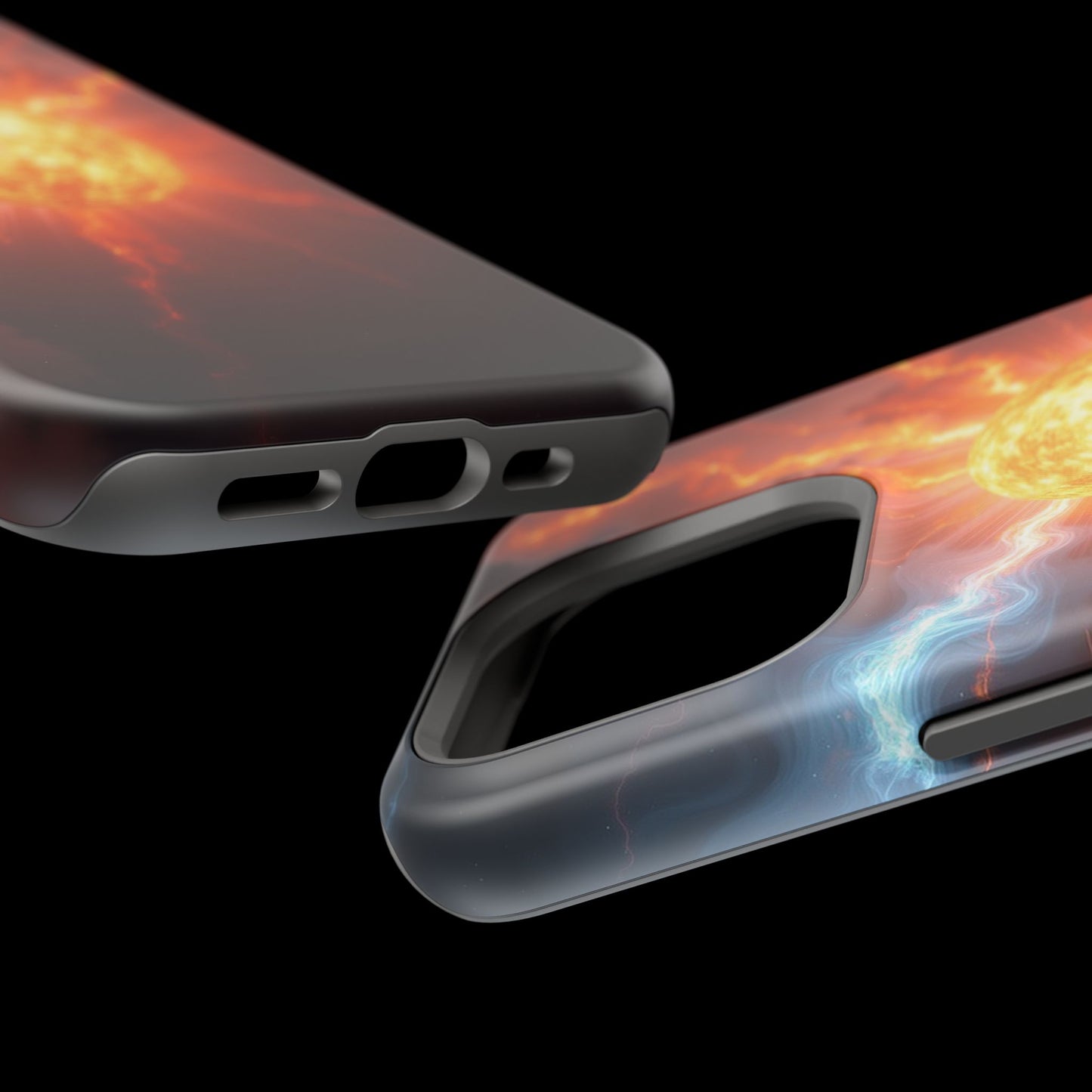 Solar Flare iPhone Case - Fiery Sunburst Space Design - Astronomy Gift Idea