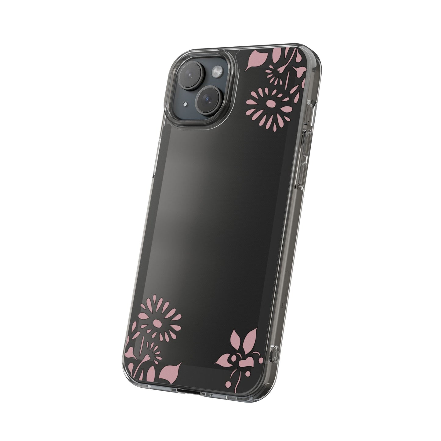 Elegant Floral Clear Phone Case β Minimalist Chic Protection