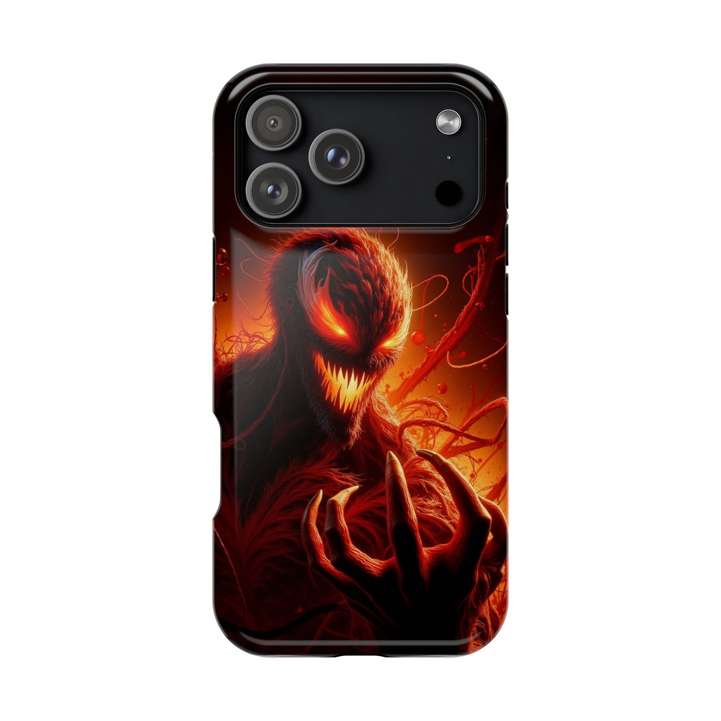Fiery Alien Phone Case - Aesthetic iPhone Case | Sci-Fi Art Design | Gifts for Him | Unique Phone Accessories