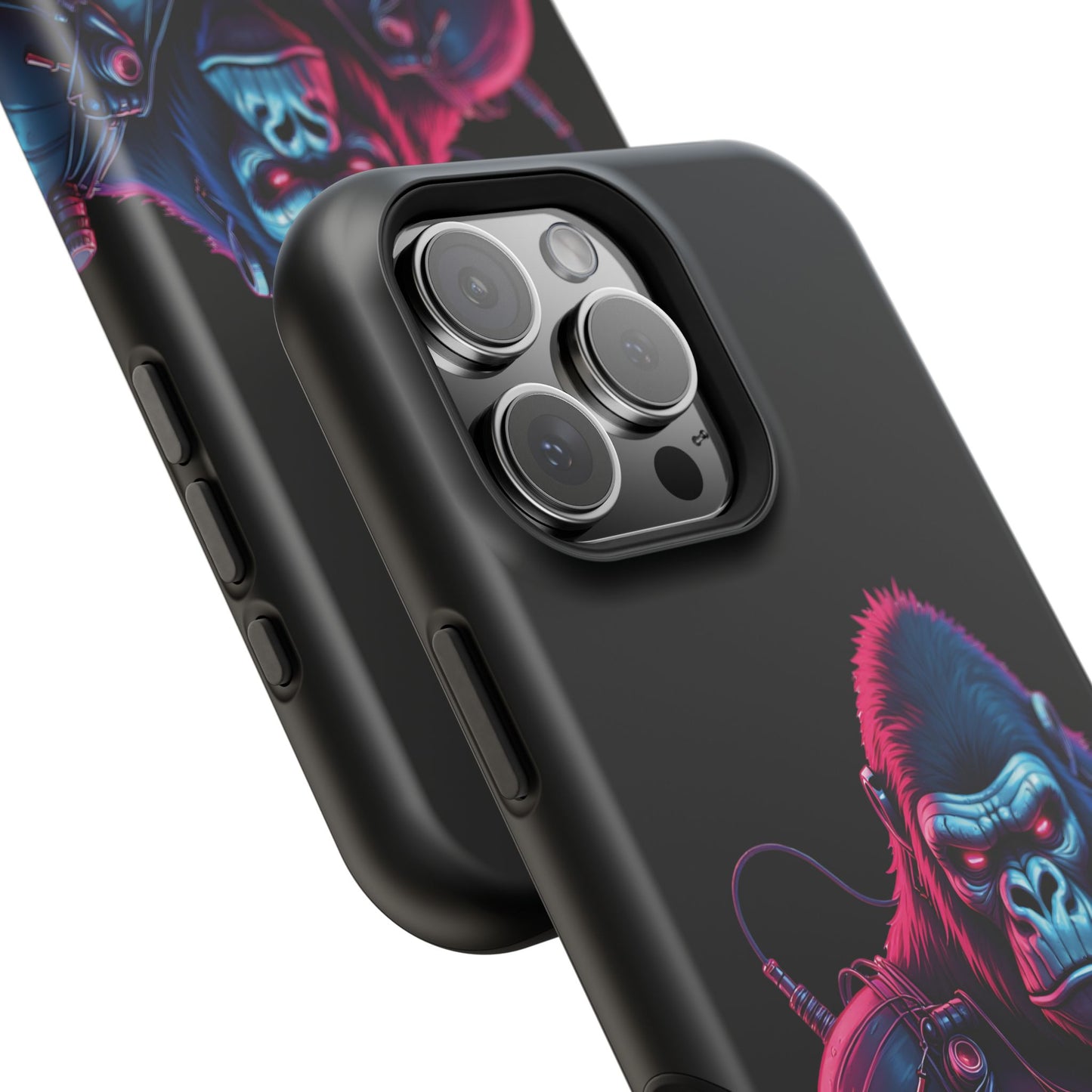 Cyber Primal Phone Case – Neon Power, Gorilla Strength