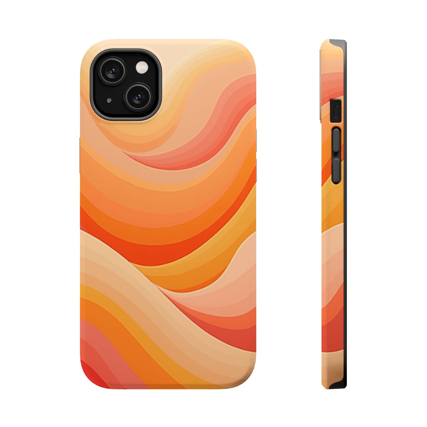 Retro Wave Phone Case - 70s Inspired Aesthetic | Orange Gradient iPhone Case | Gifts for Her | Vintage Style Sun Design