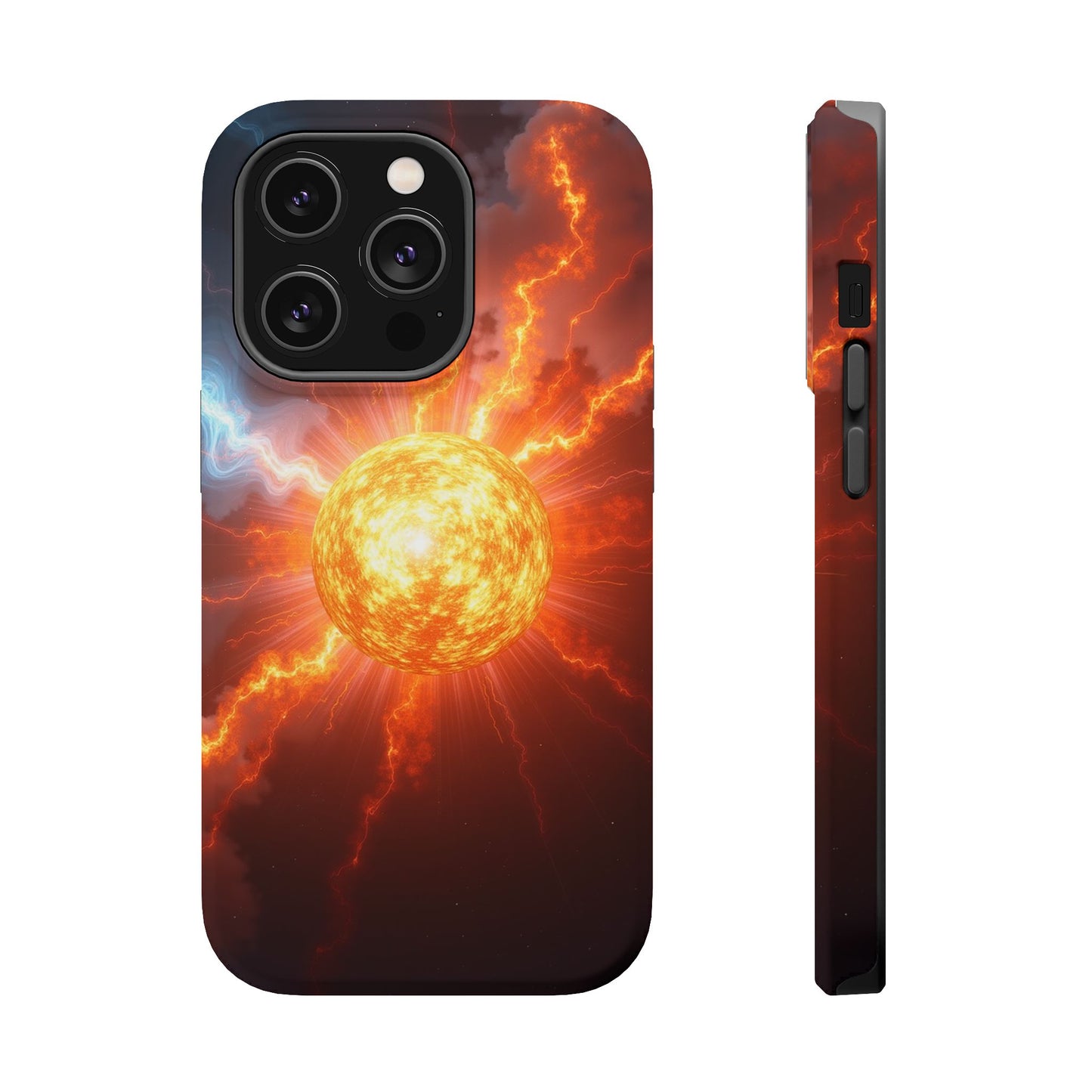 Solar Flare iPhone Case - Fiery Sunburst Space Design - Astronomy Gift Idea