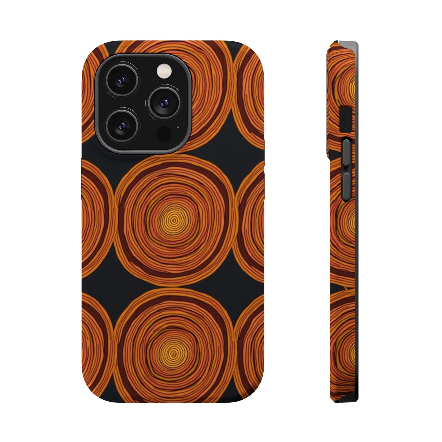 Rustic Swirl iPhone Case - Boho Wood Grain Pattern - Aesthetic Phone Accessories