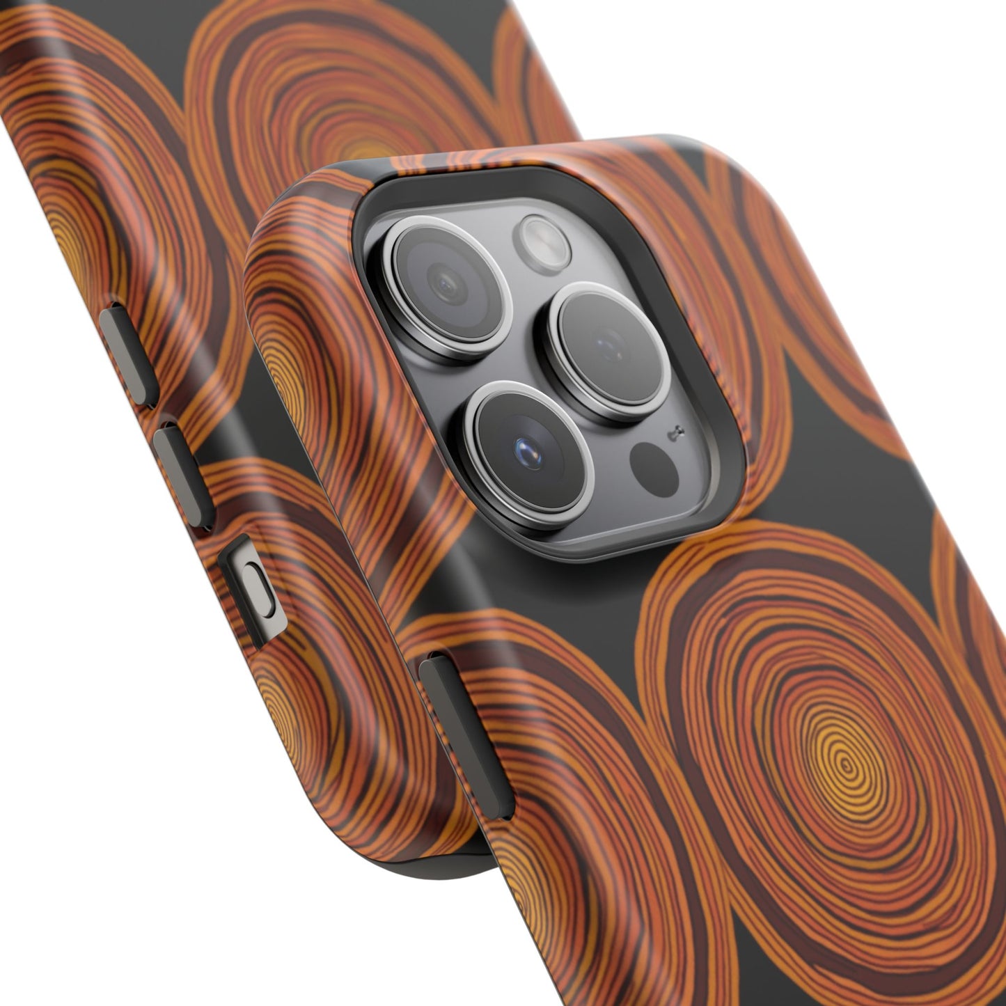Rustic Swirl iPhone Case - Boho Wood Grain Pattern - Aesthetic Phone Accessories