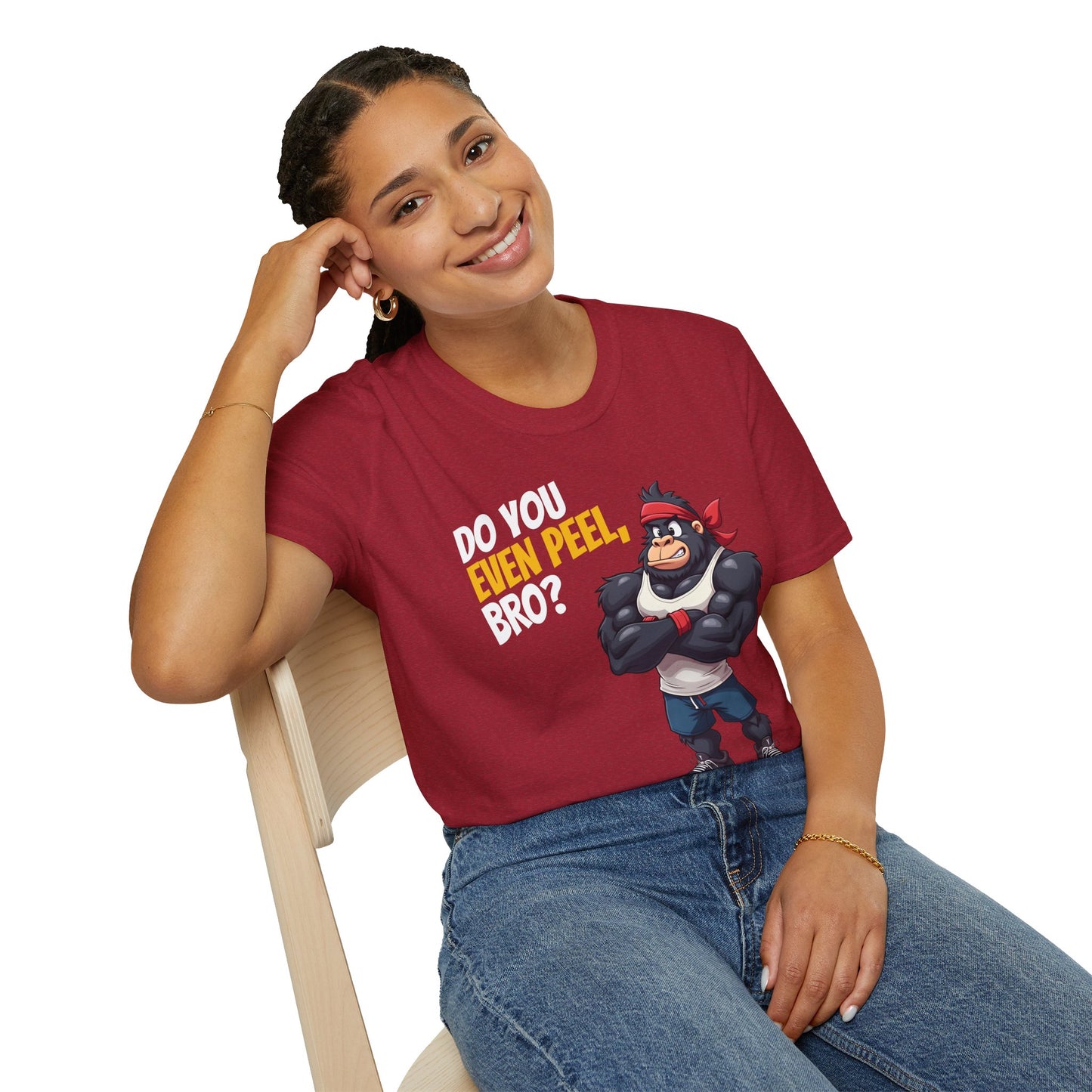 Do You Even Peel, Bro? β Funny Gym Gorilla T-Shirt