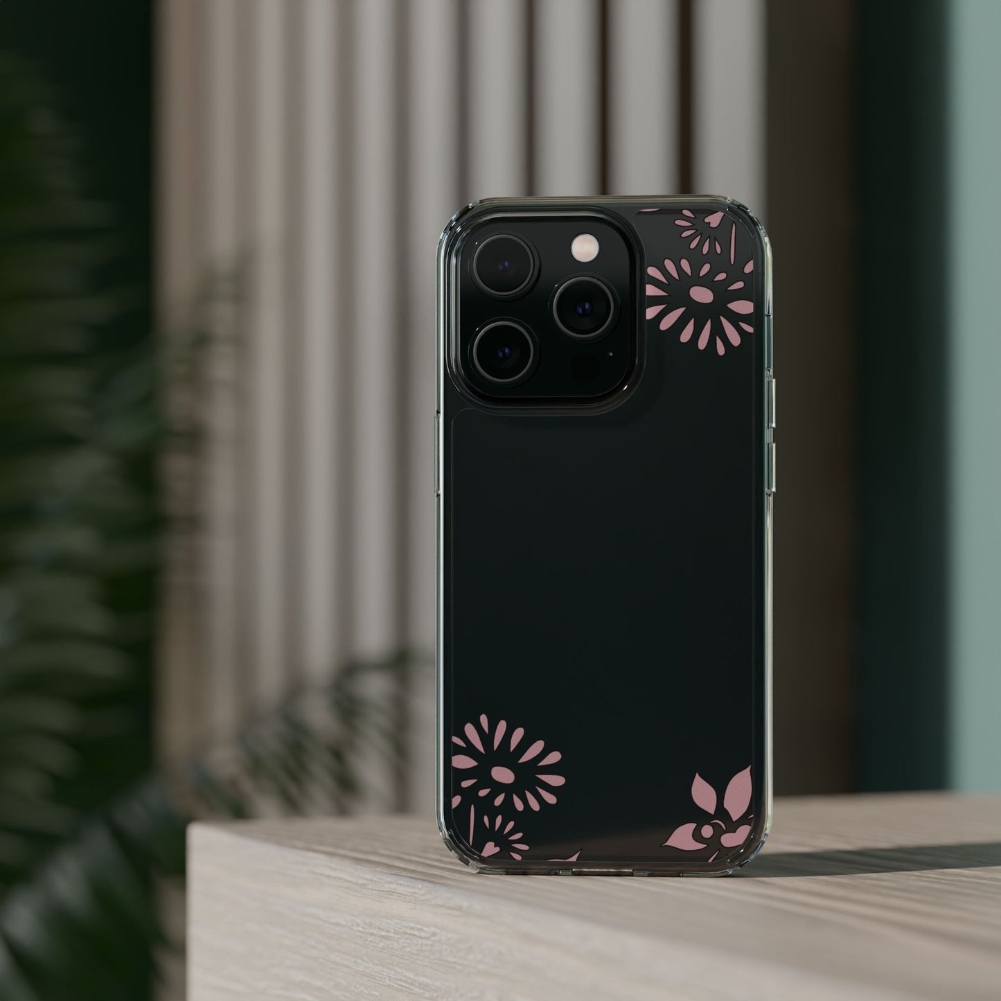 Elegant Floral Clear Phone Case β Minimalist Chic Protection